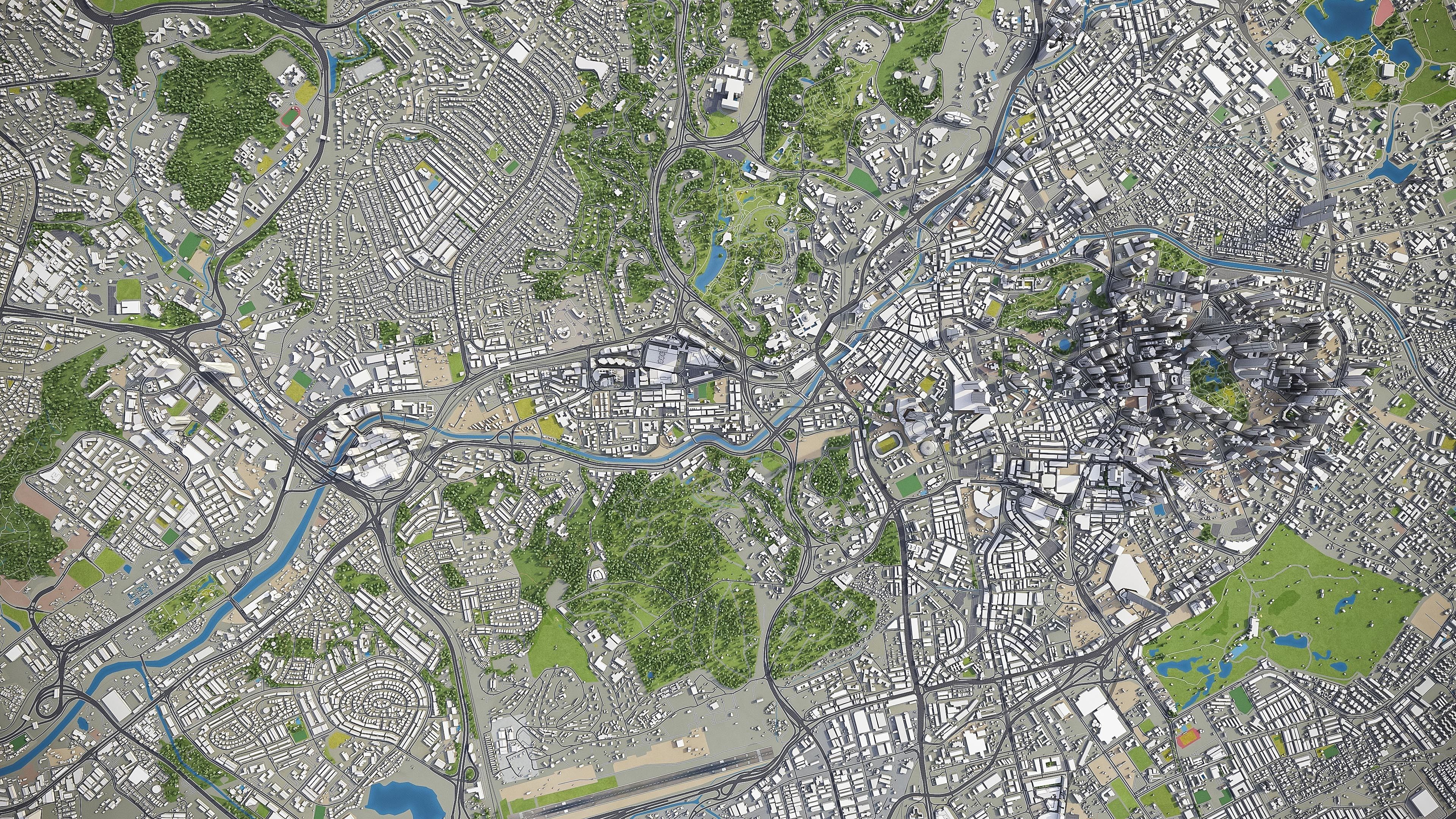 Kuala Lumpur Low-poly 3D model_5