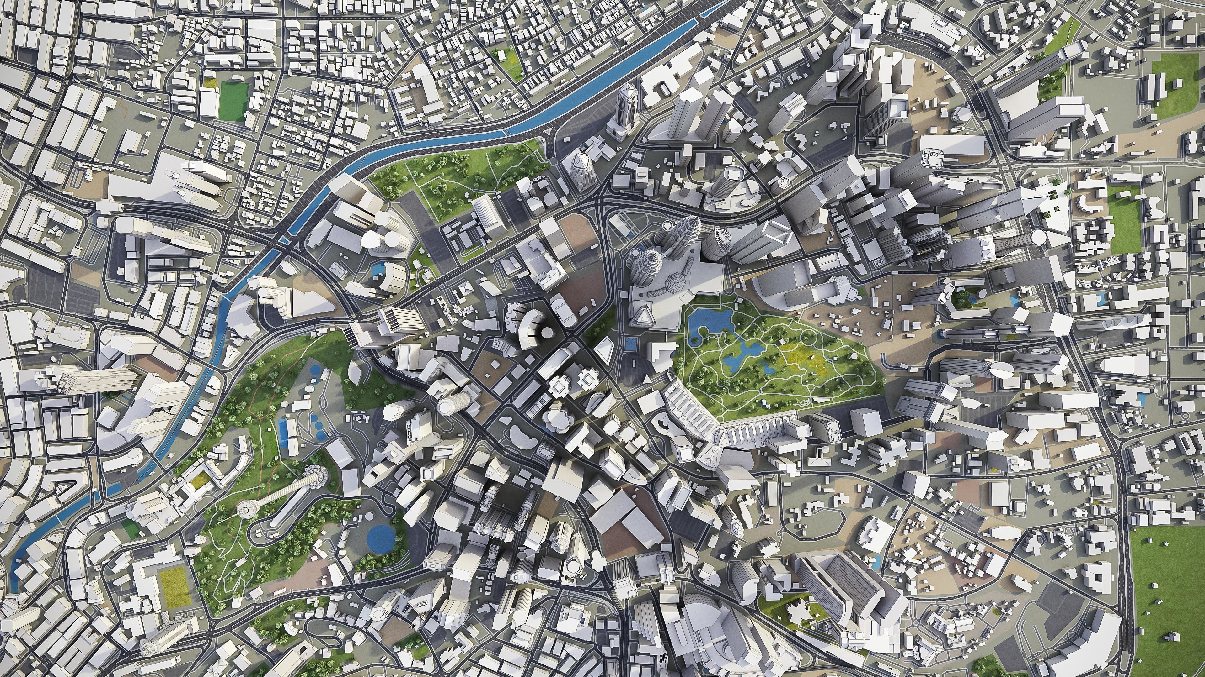 Kuala Lumpur Low-poly 3D model_29