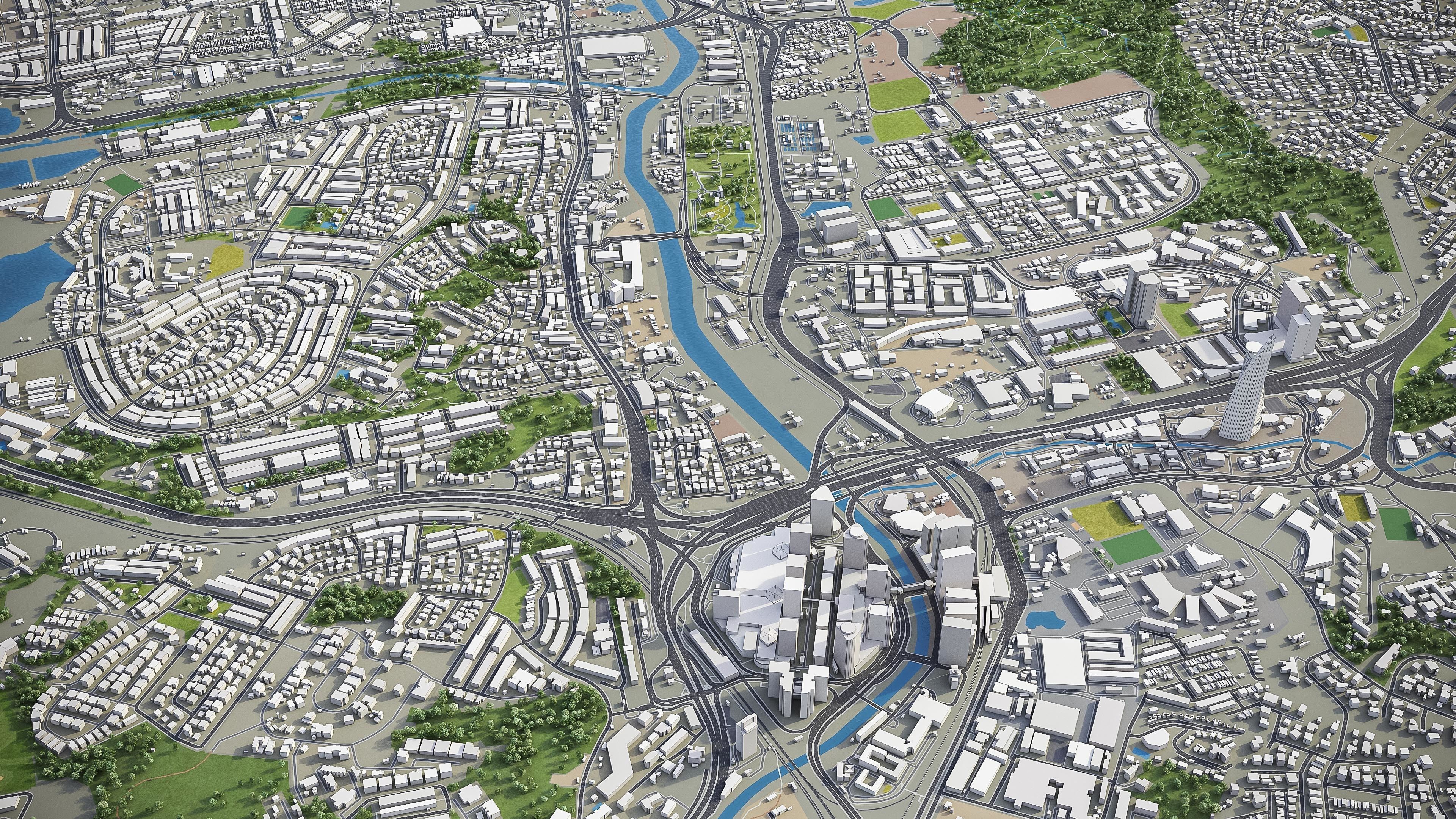 Kuala Lumpur Low-poly 3D model_19