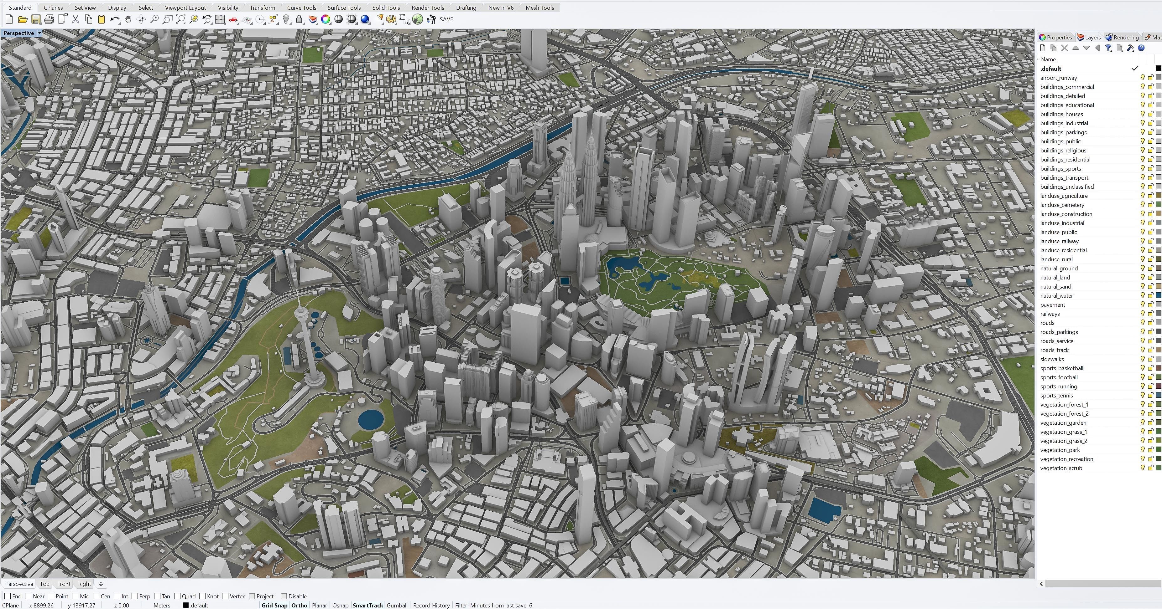 Kuala Lumpur Low-poly 3D model_36