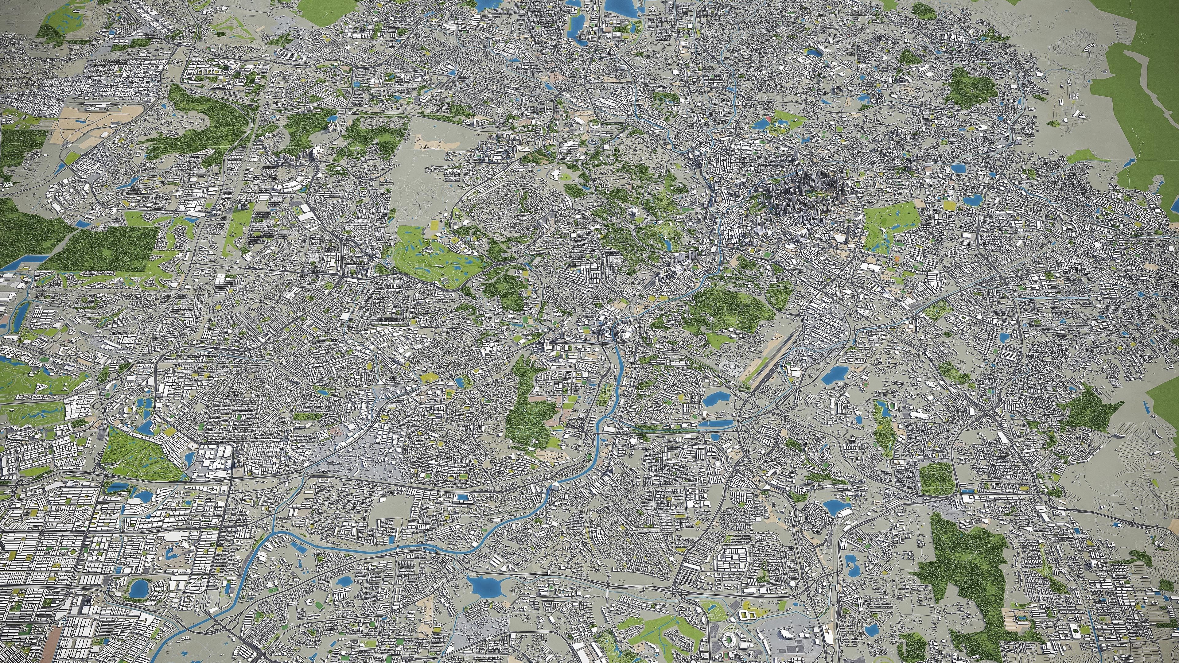 Kuala Lumpur Low-poly 3D model_35