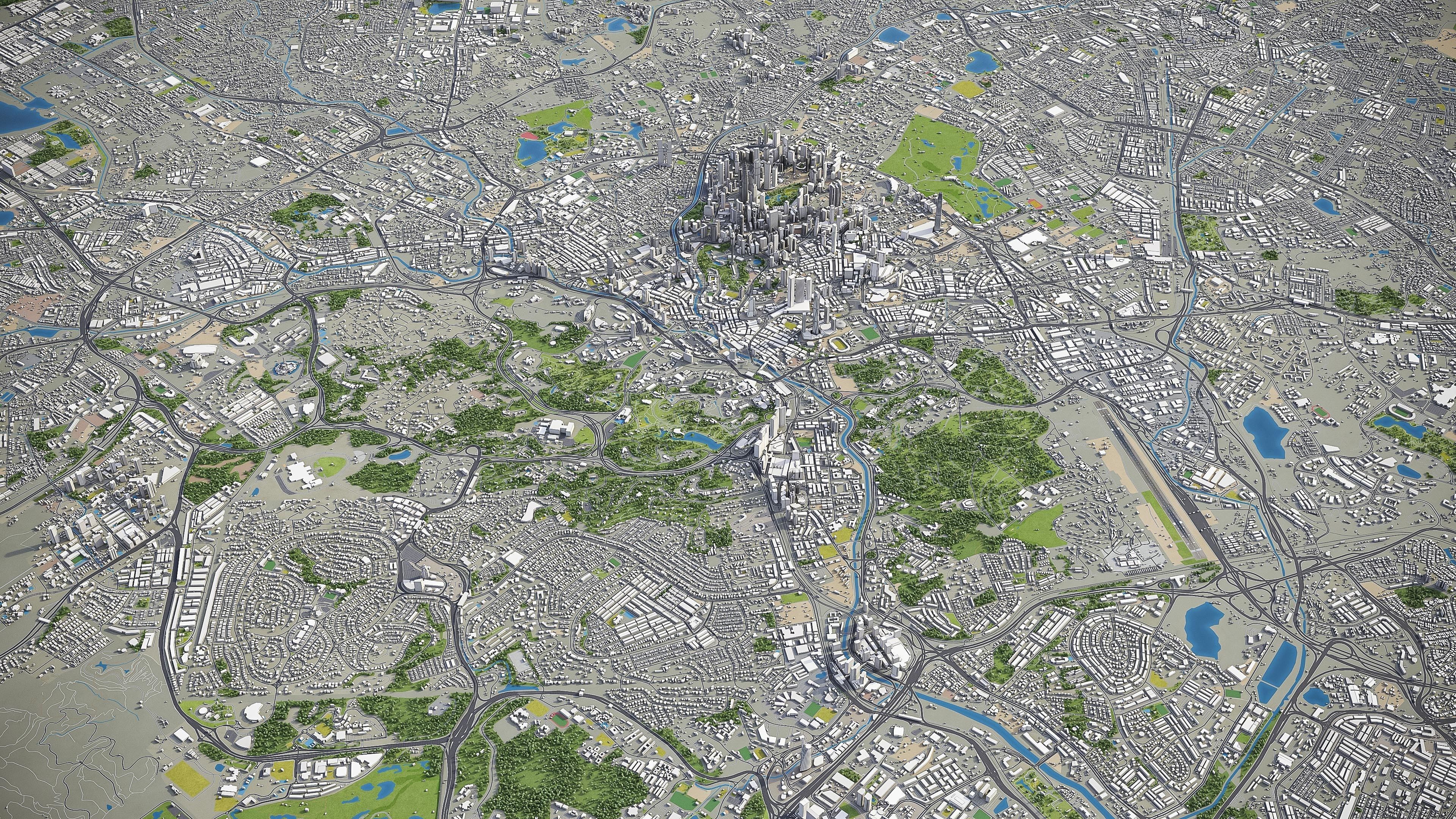 Kuala Lumpur Low-poly 3D model_24