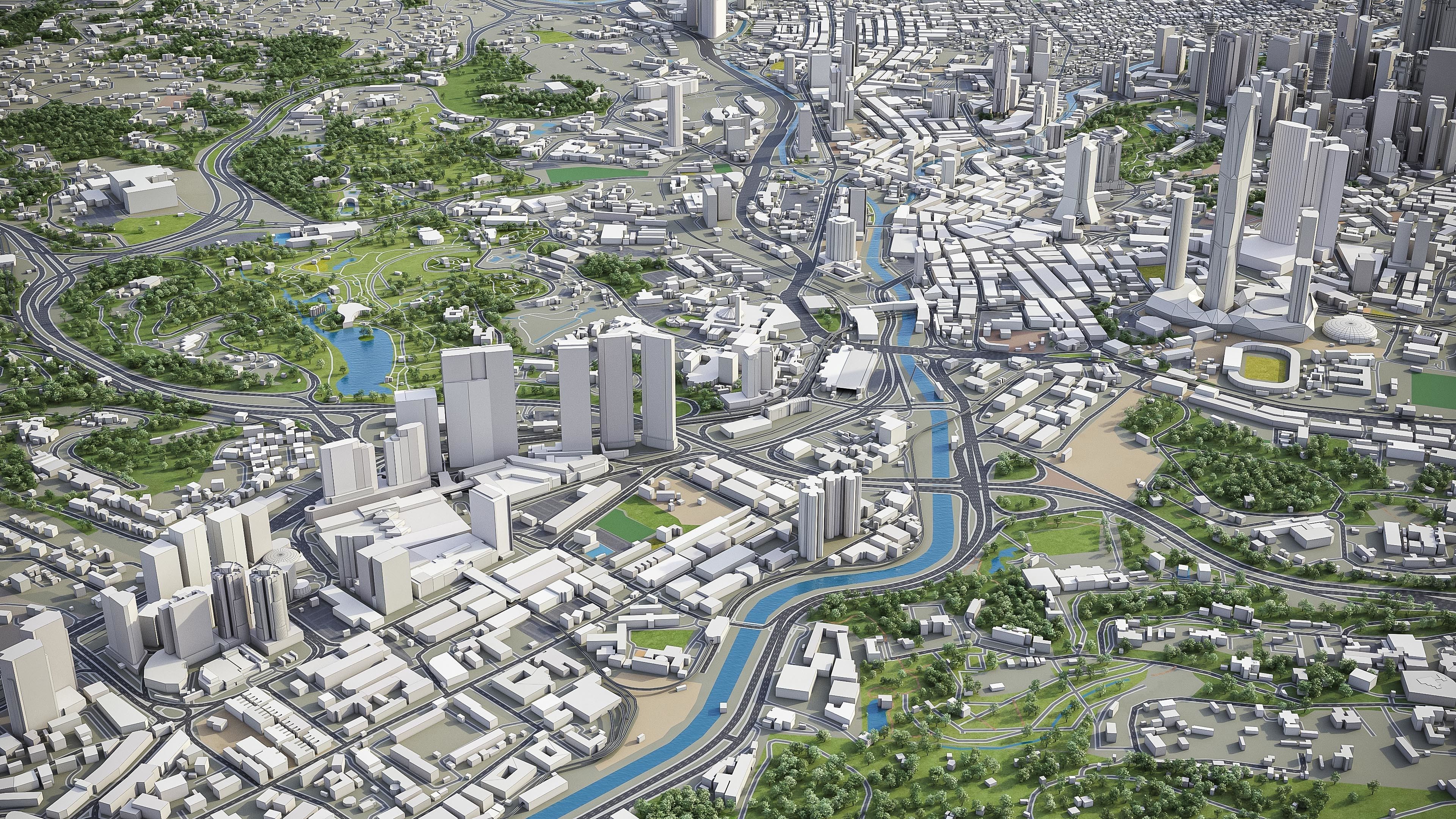 Kuala Lumpur Low-poly 3D model_16