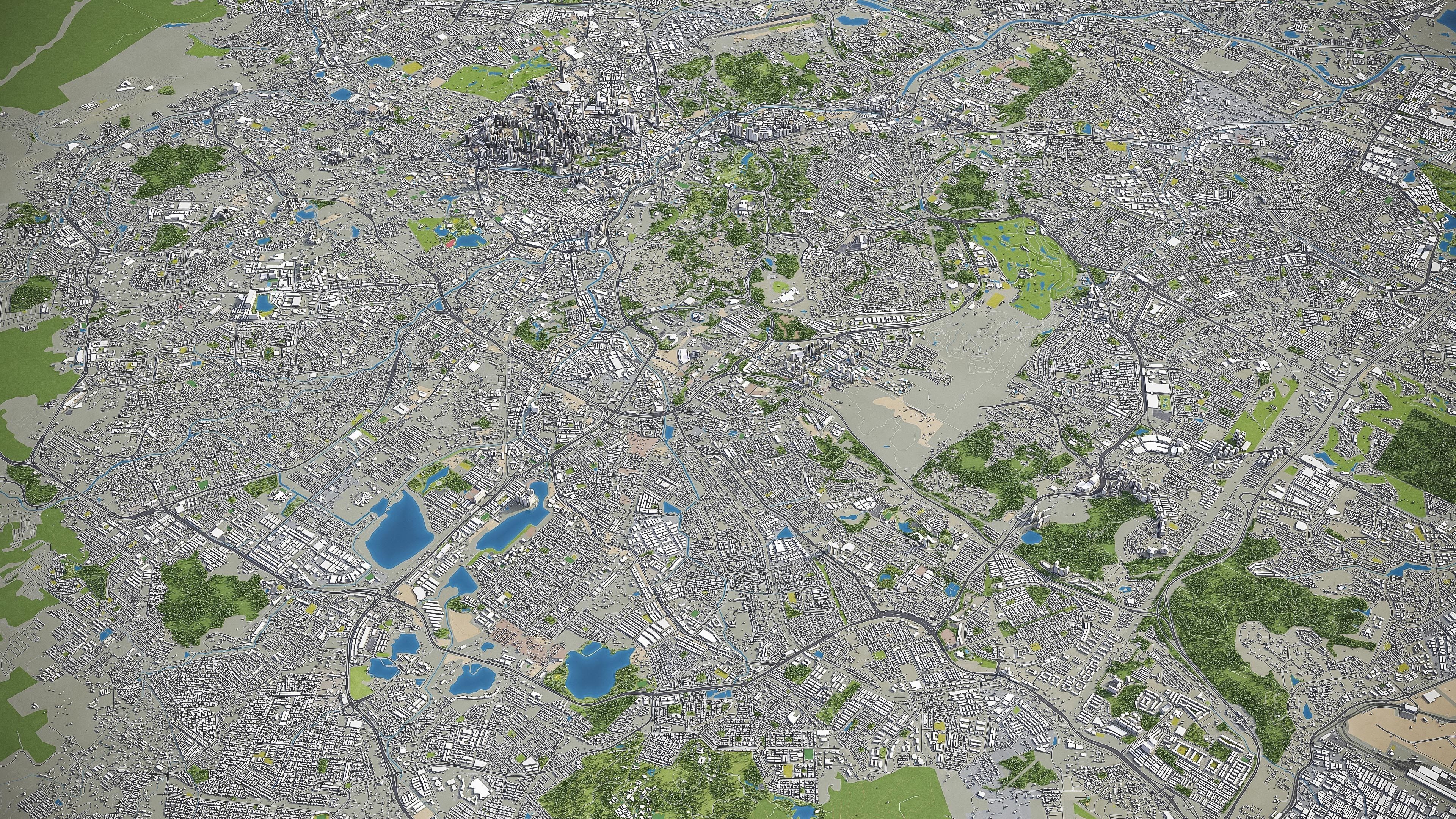 Kuala Lumpur Low-poly 3D model_33