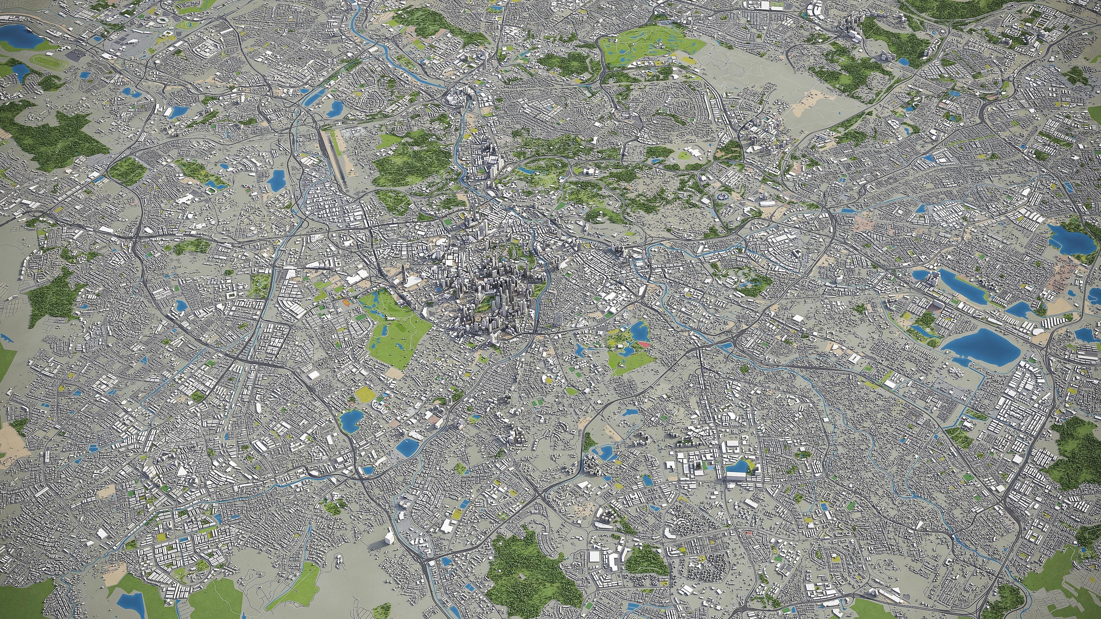 Kuala Lumpur Low-poly 3D model_31