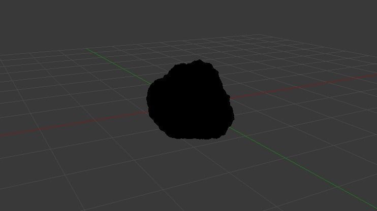 Asteroid Low-poly 3D model_4