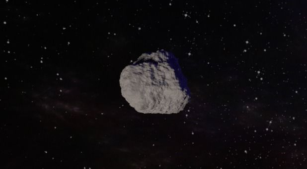 Asteroid Low-poly 3D model_1