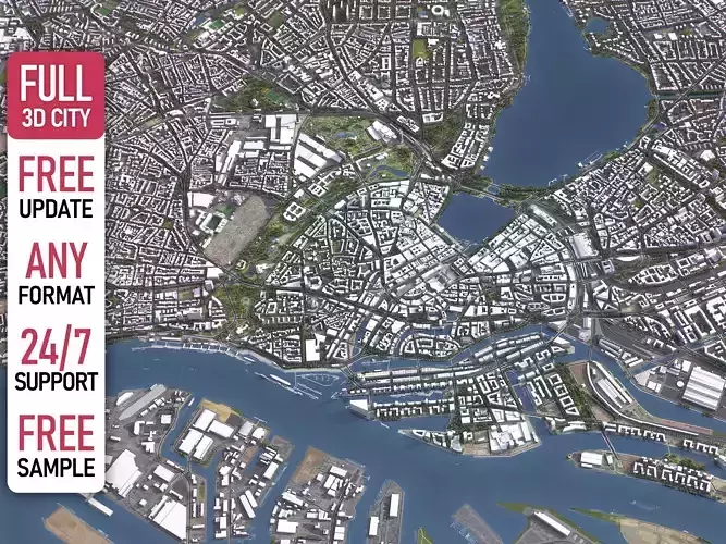 Hamburg - 3D City Model