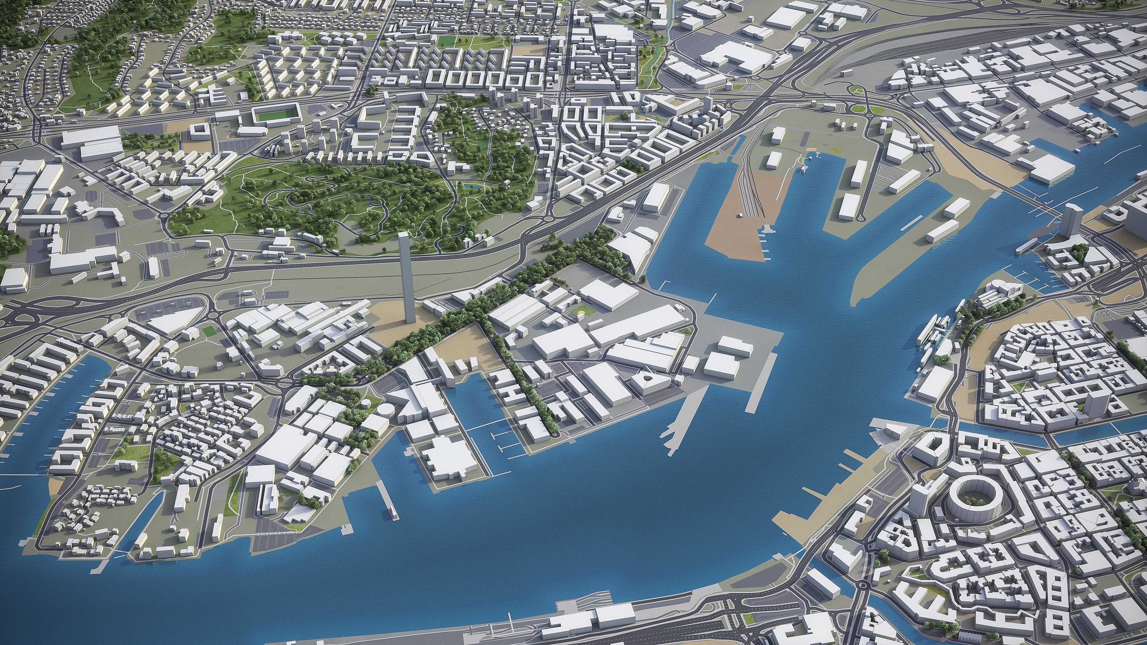 Gothenburg Low-poly 3D model_22