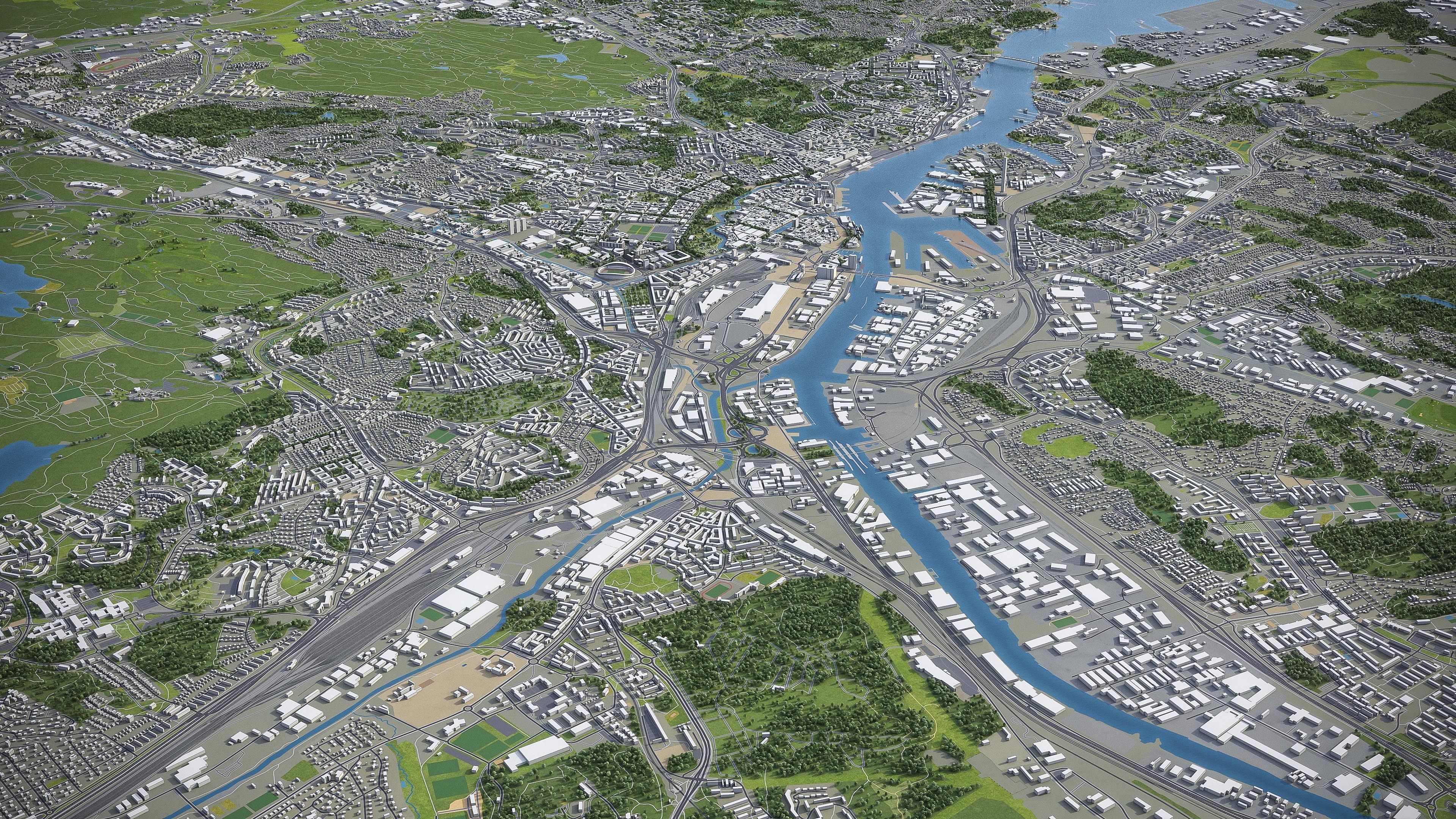 Gothenburg Low-poly 3D model_15