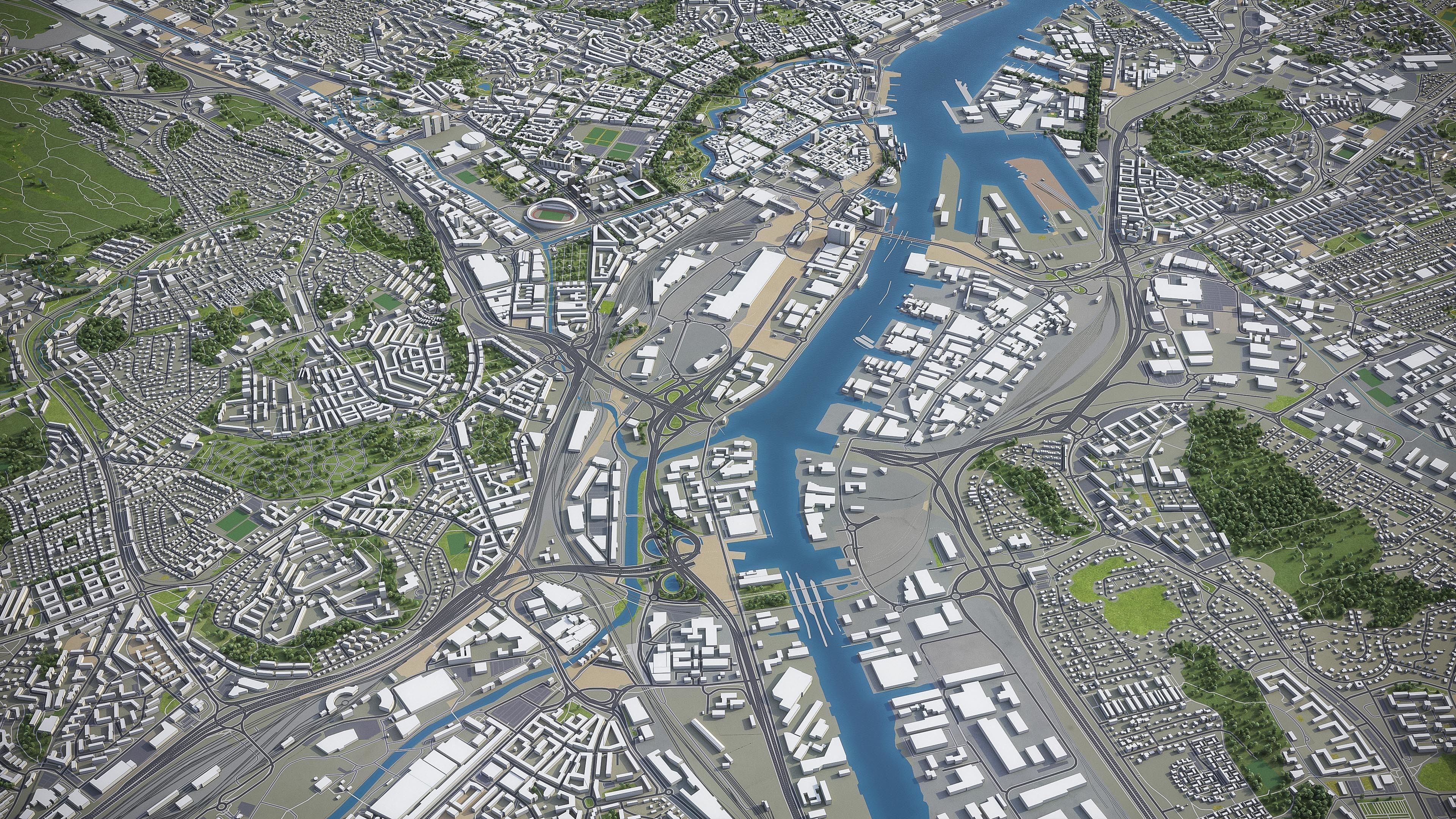 Gothenburg Low-poly 3D model_16