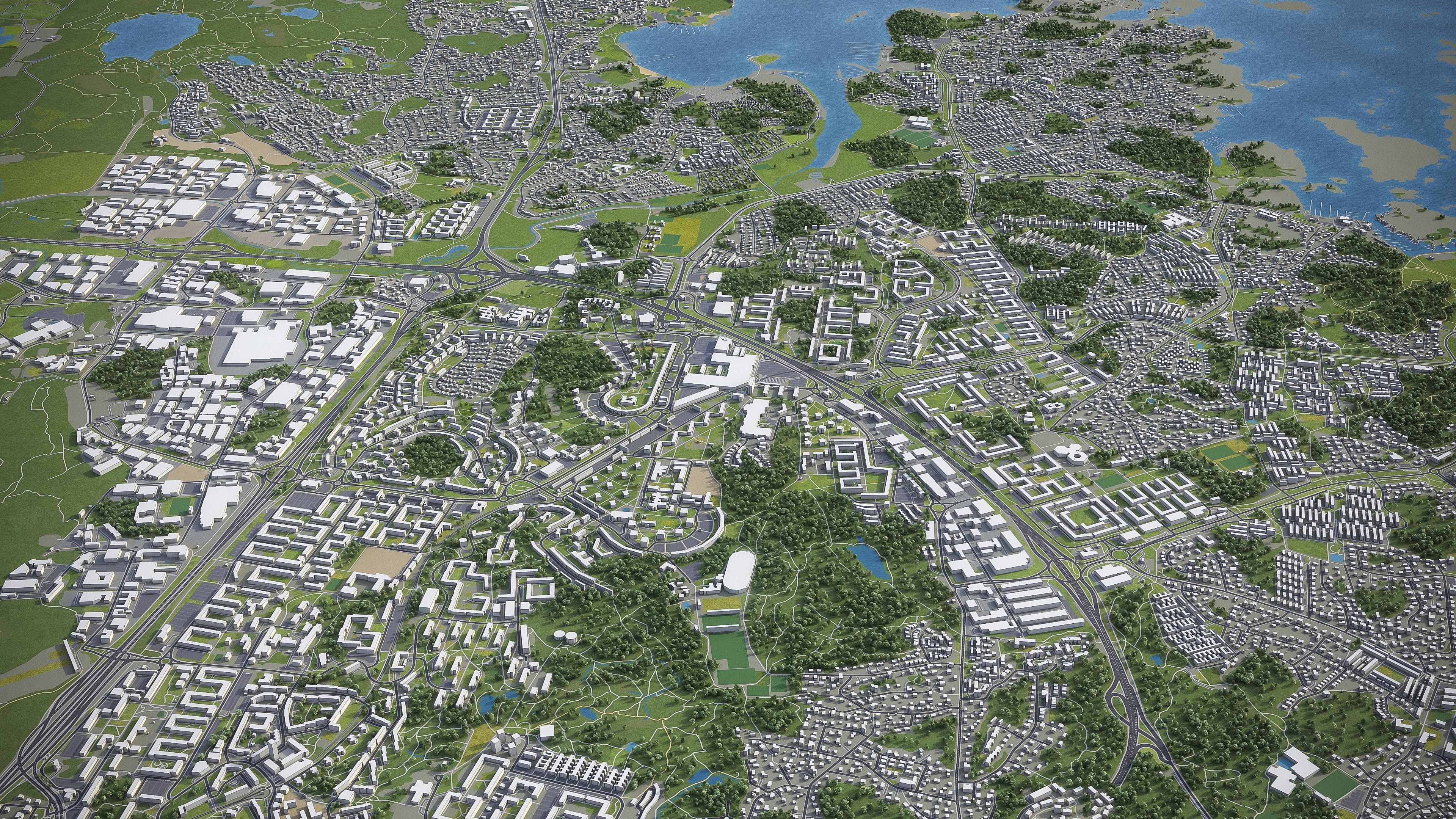 Gothenburg Low-poly 3D model_13