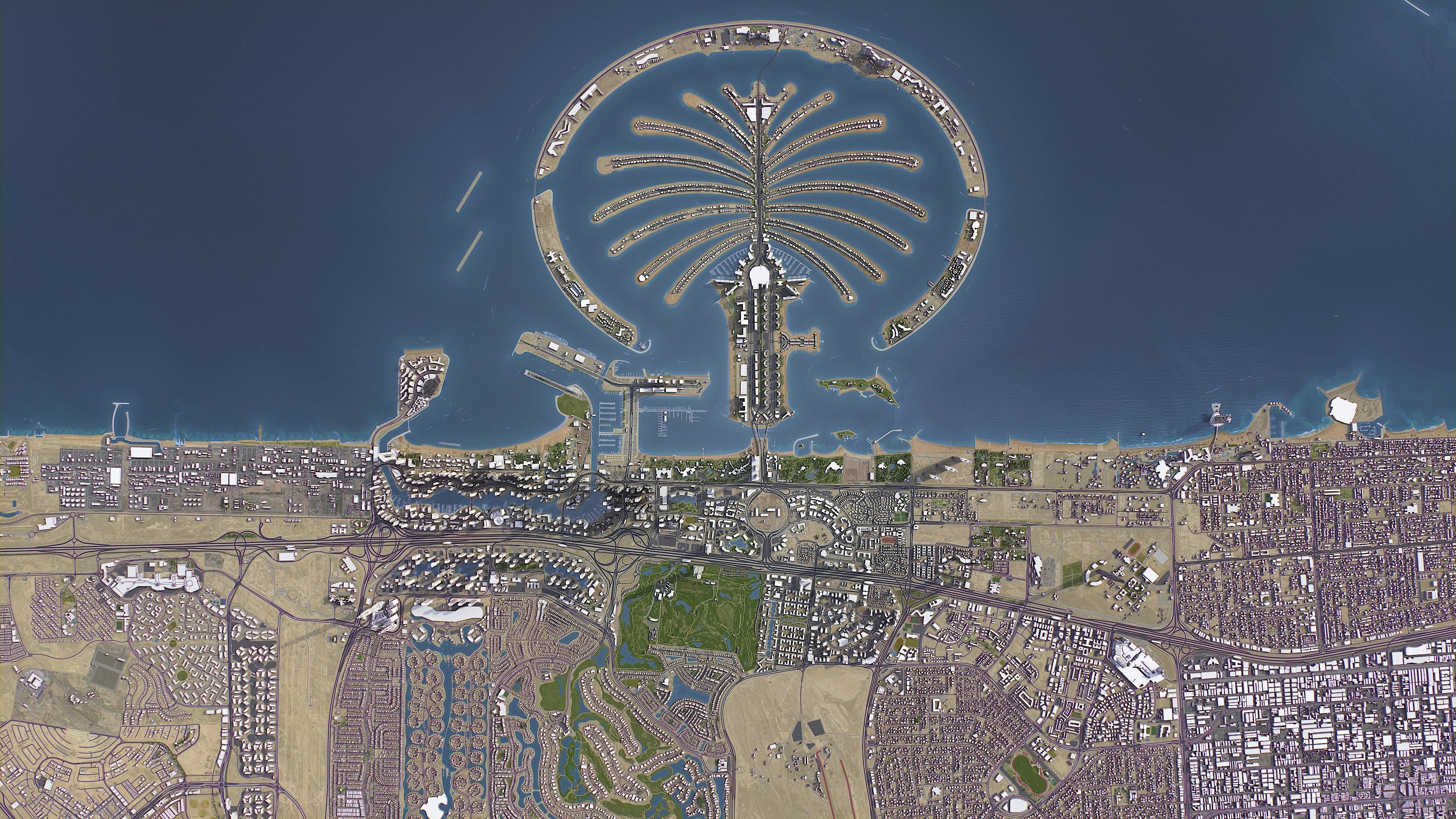 Dubai - 3D City Model Low-poly 3D model_2