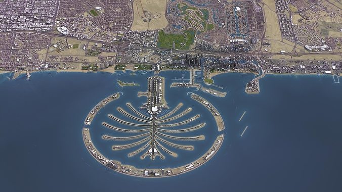 Dubai - 3D City Model Low-poly 3D model 5