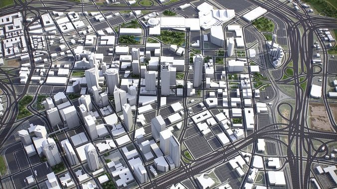 Dallas Low-poly 3D model 7