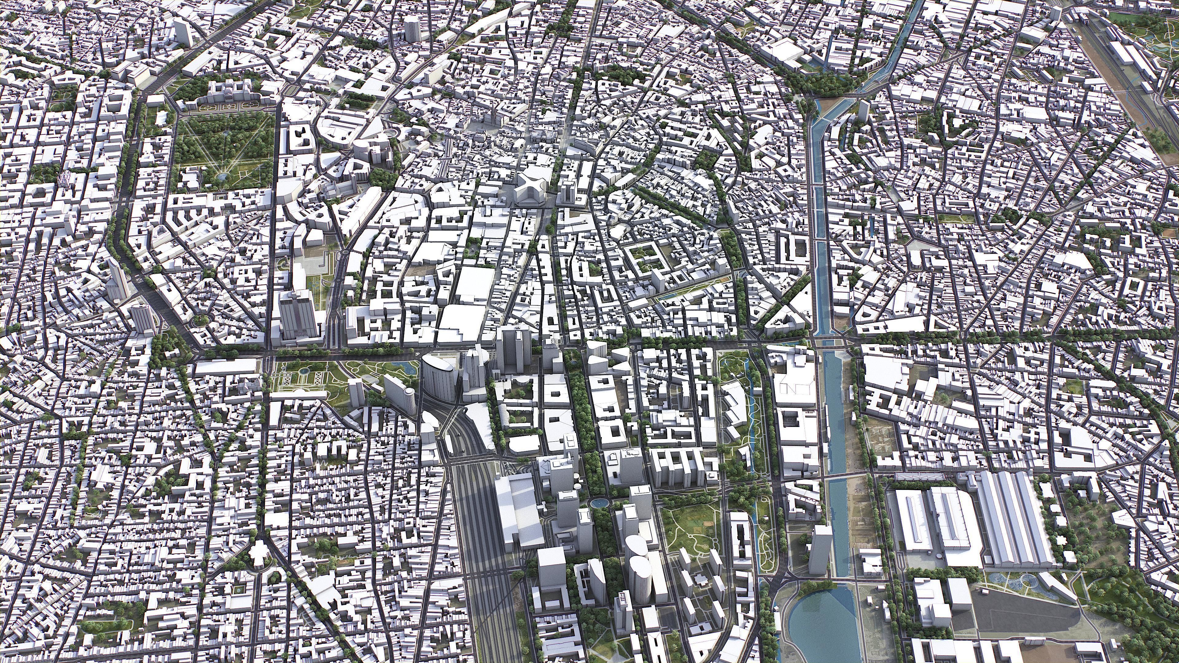 Brussels Low-poly 3D model_5