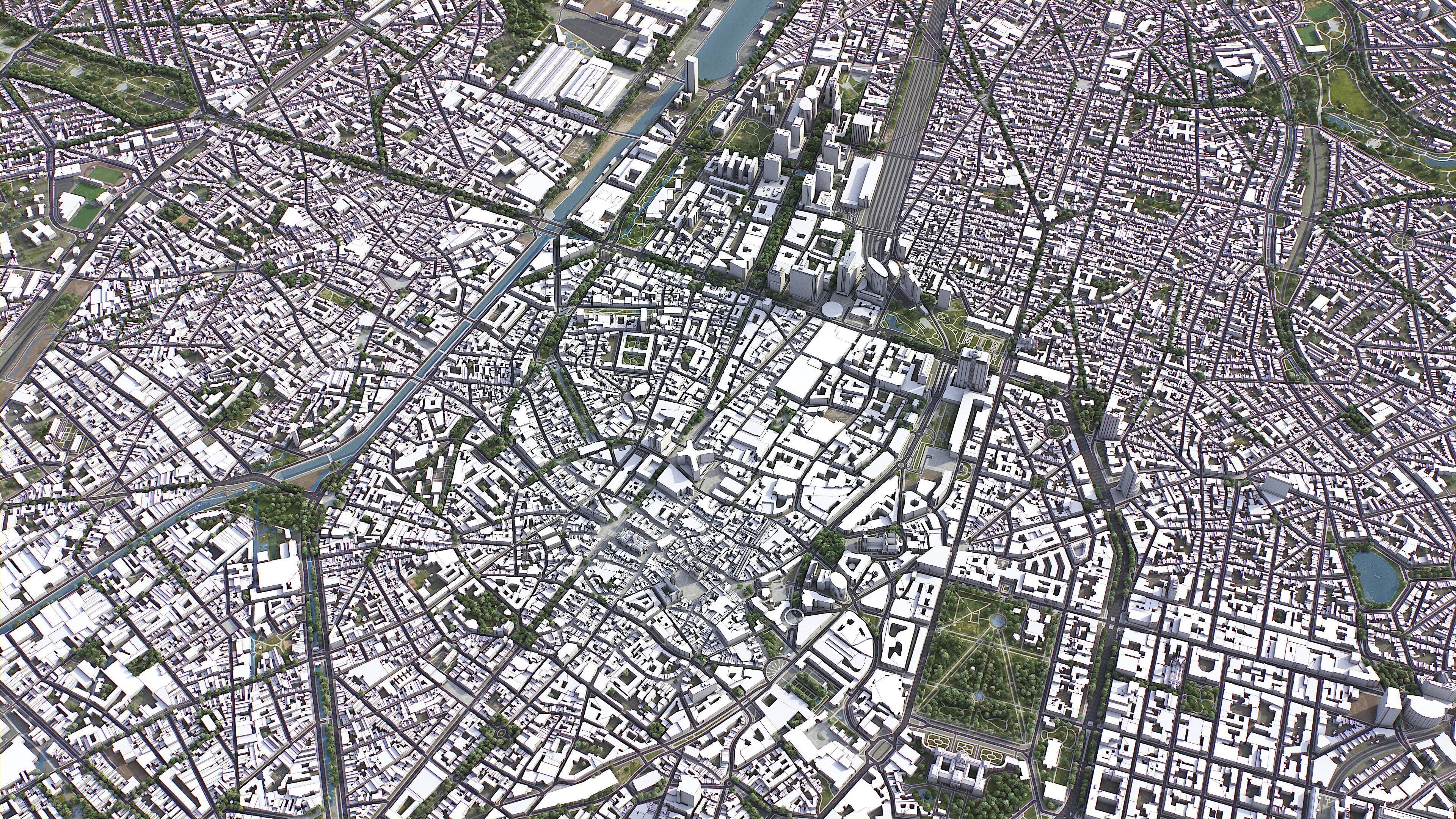 Brussels Low-poly 3D model_2