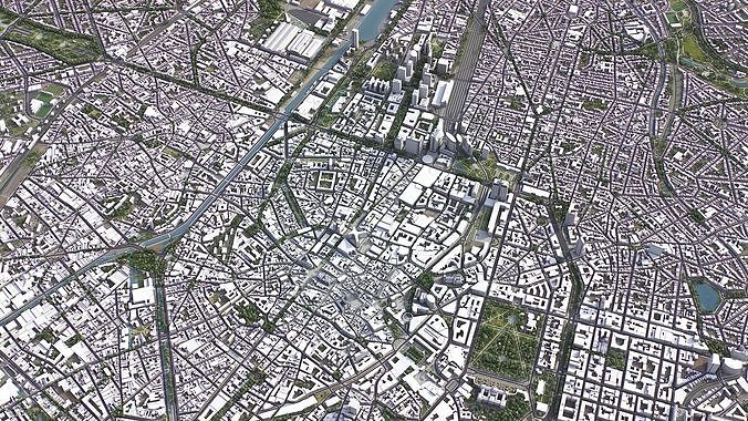 Brussels Low-poly 3D model 3