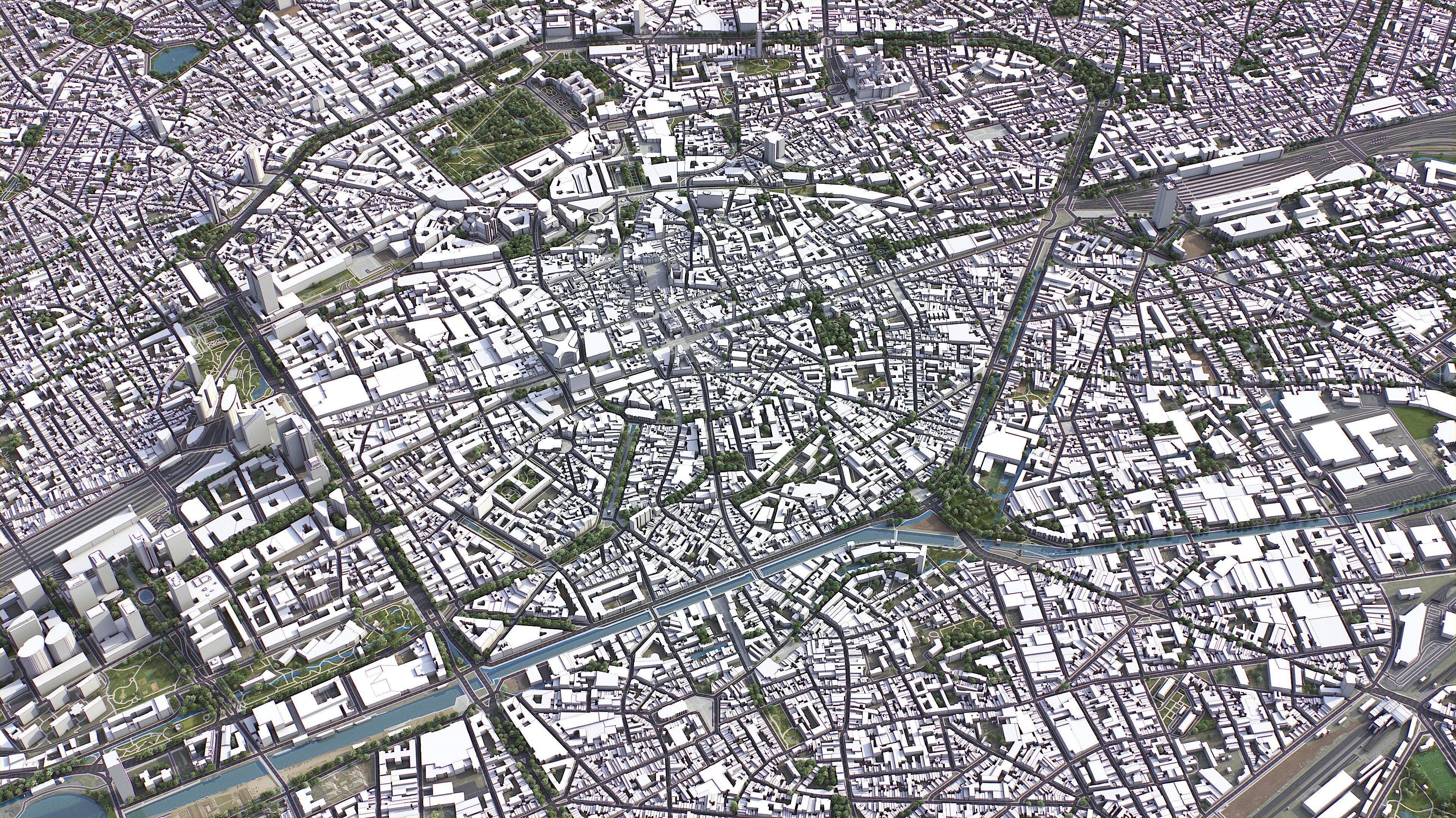 Brussels Low-poly 3D model_4