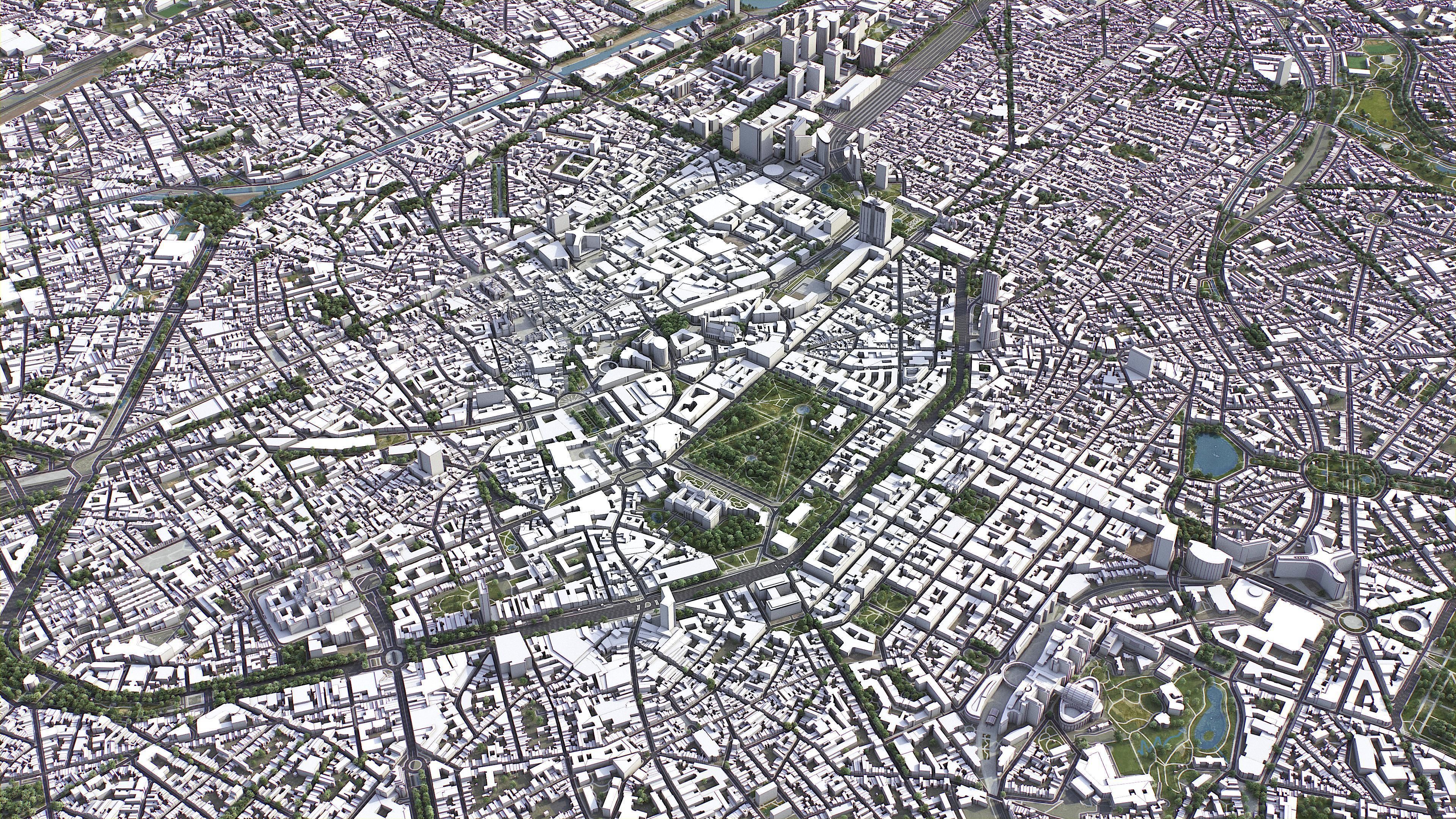 Brussels Low-poly 3D model_7