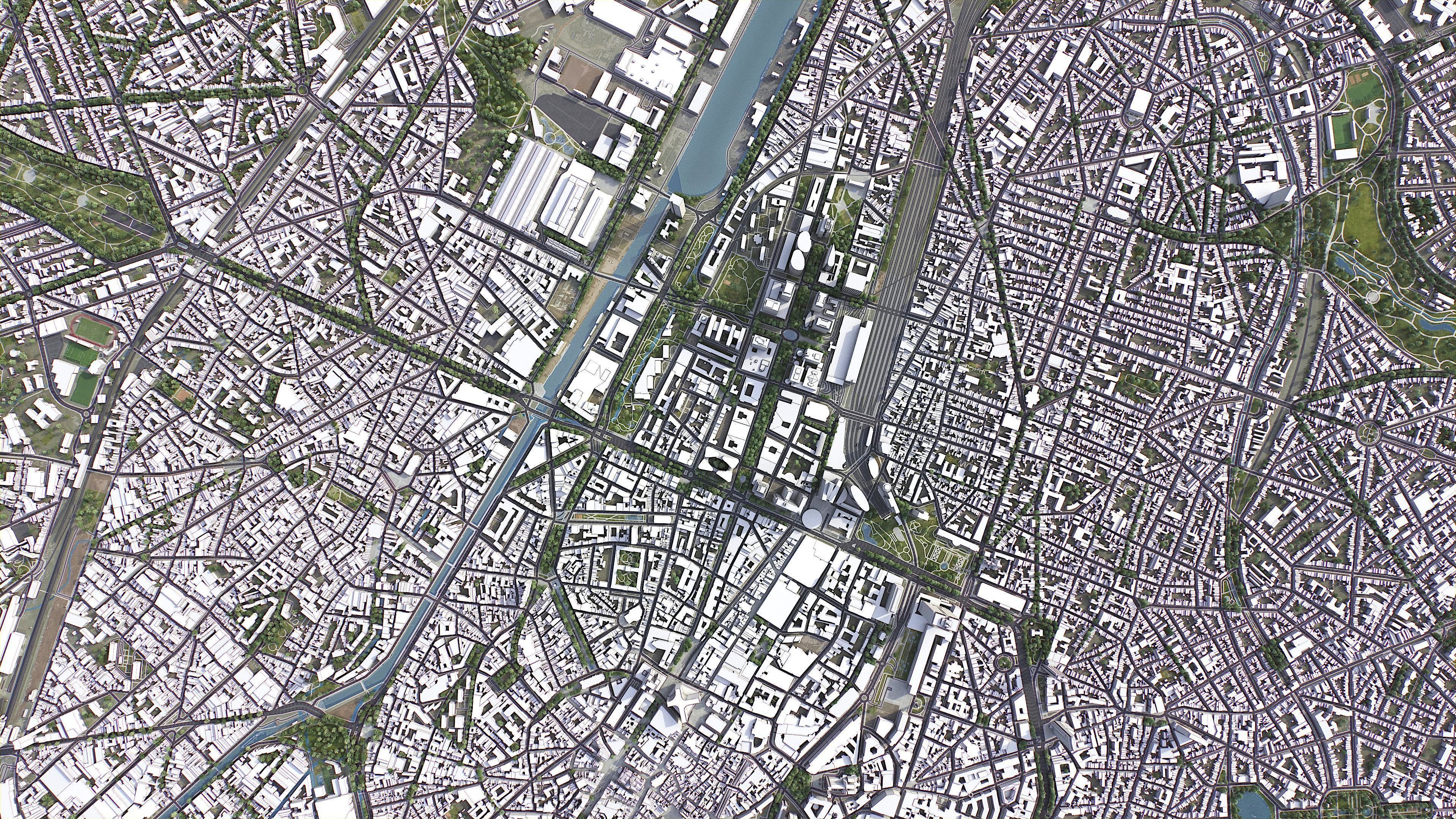 Brussels Low-poly 3D model_9