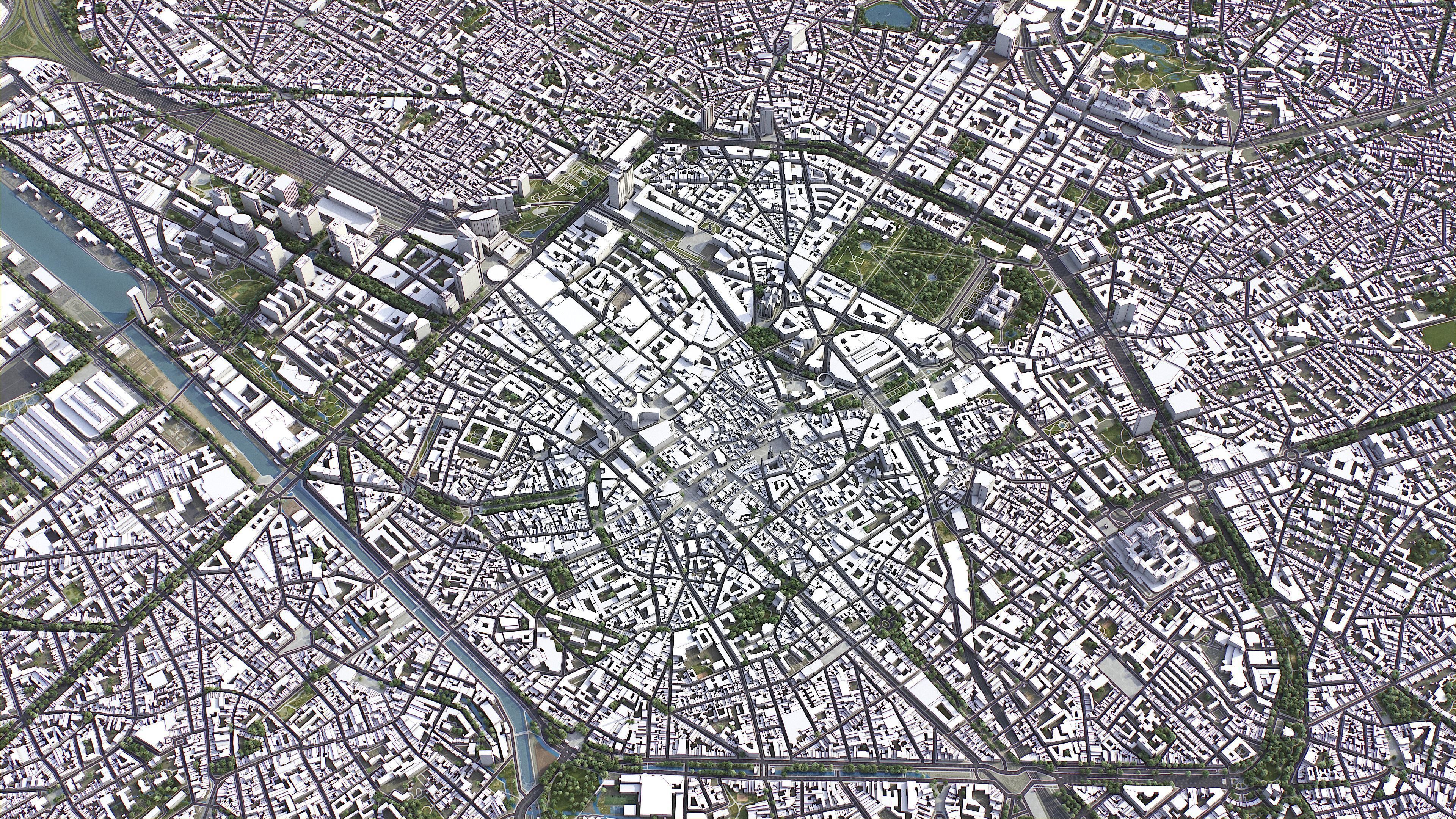 Brussels Low-poly 3D model_3
