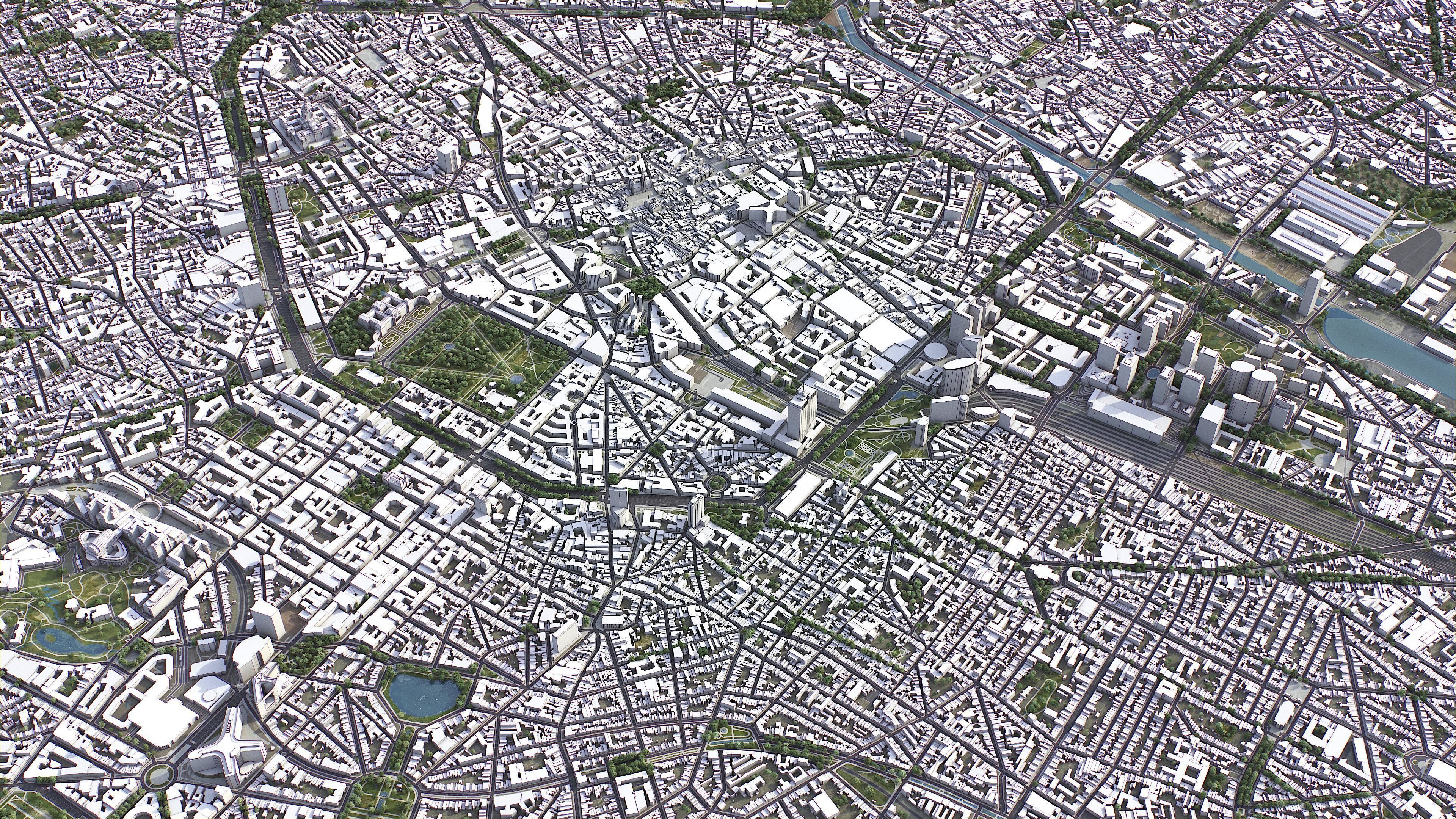 Brussels Low-poly 3D model_6