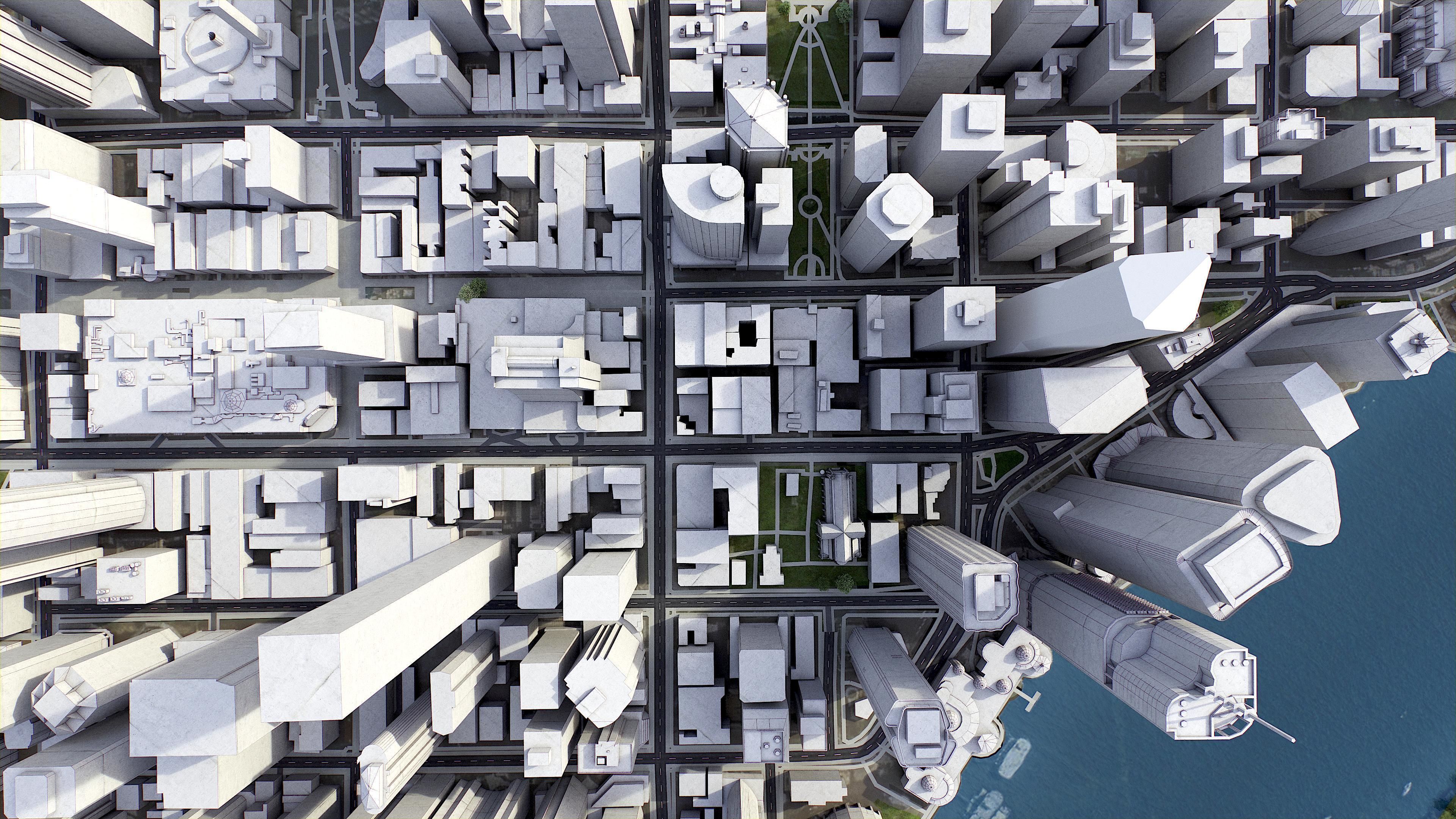 Brisbane - 3D City Model Low-poly 3D model_4