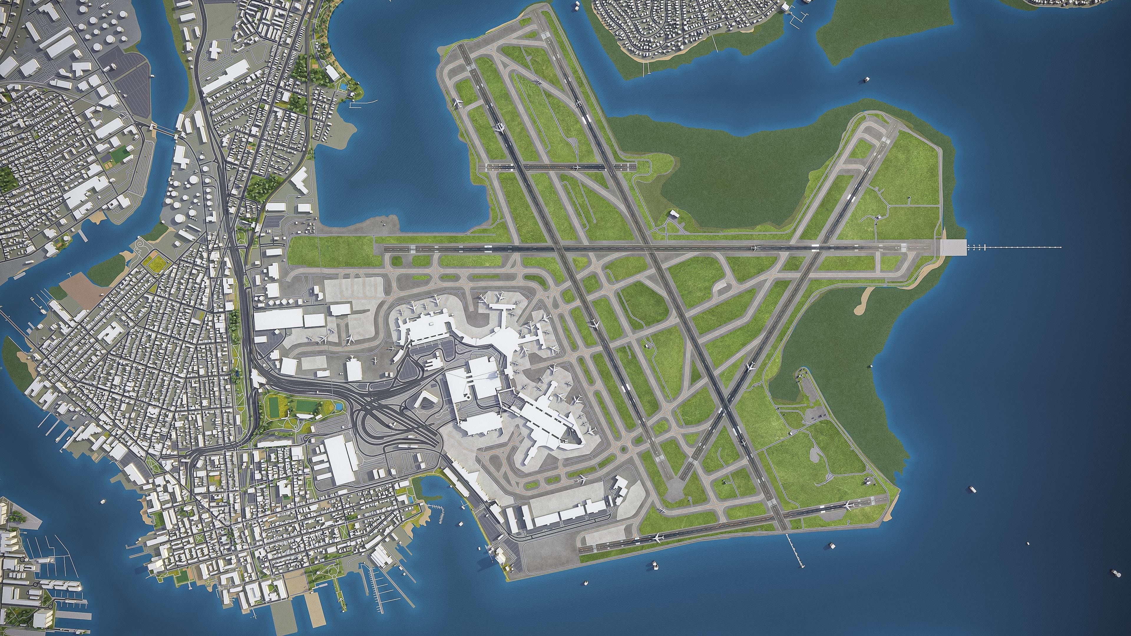 Boston Low-poly 3D model_46