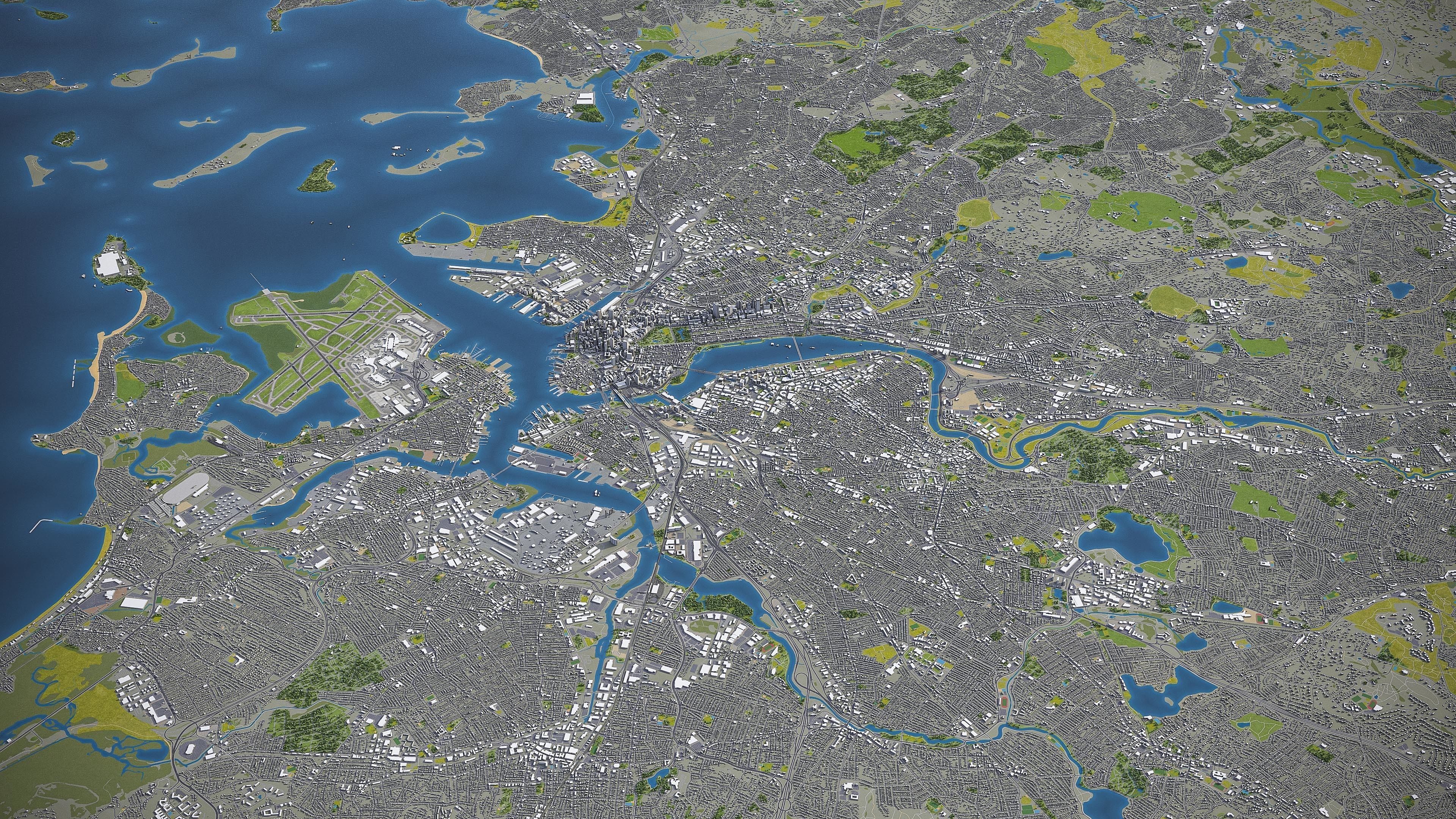 Boston Low-poly 3D model_36