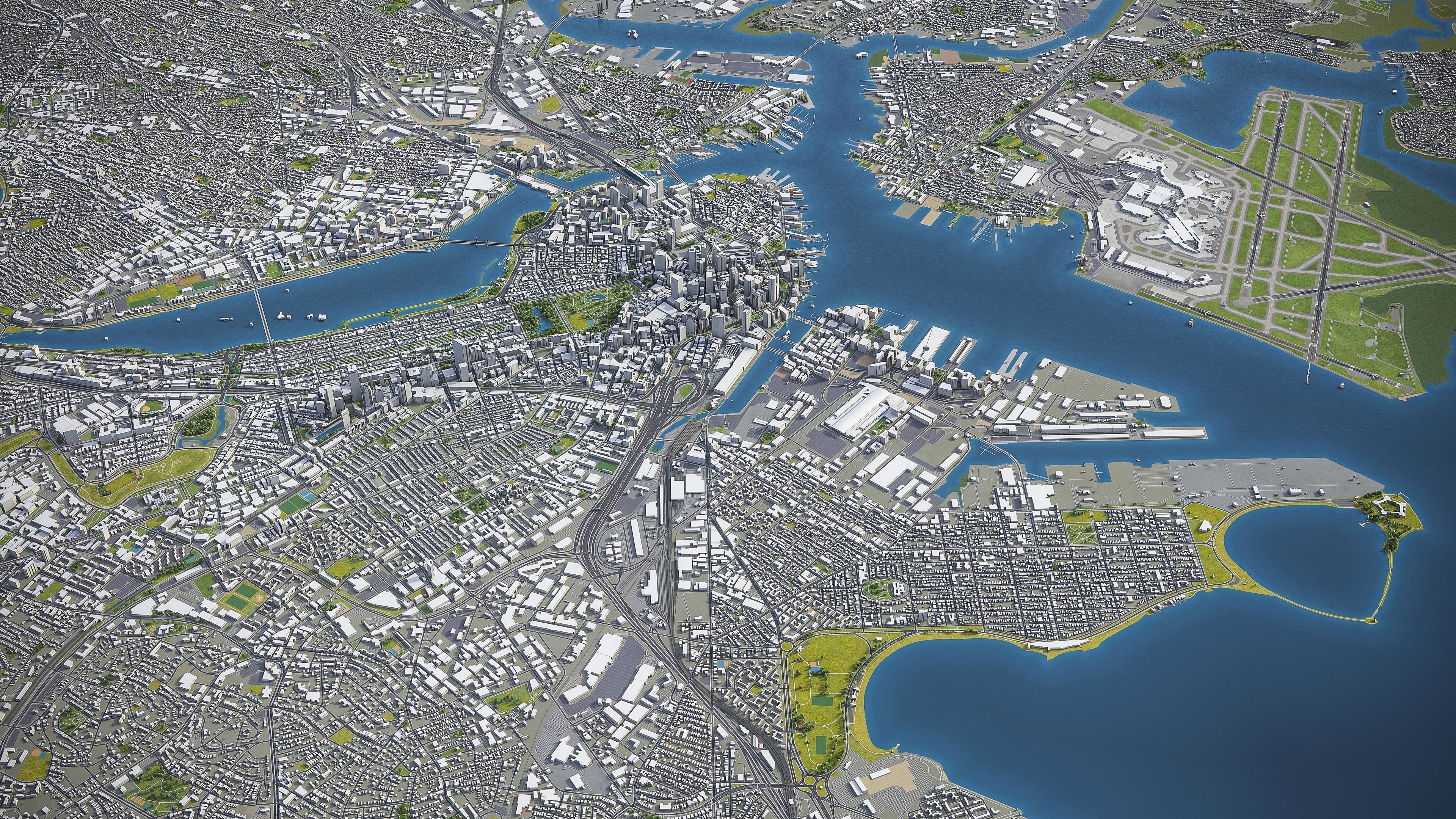 Boston Low-poly 3D model_28