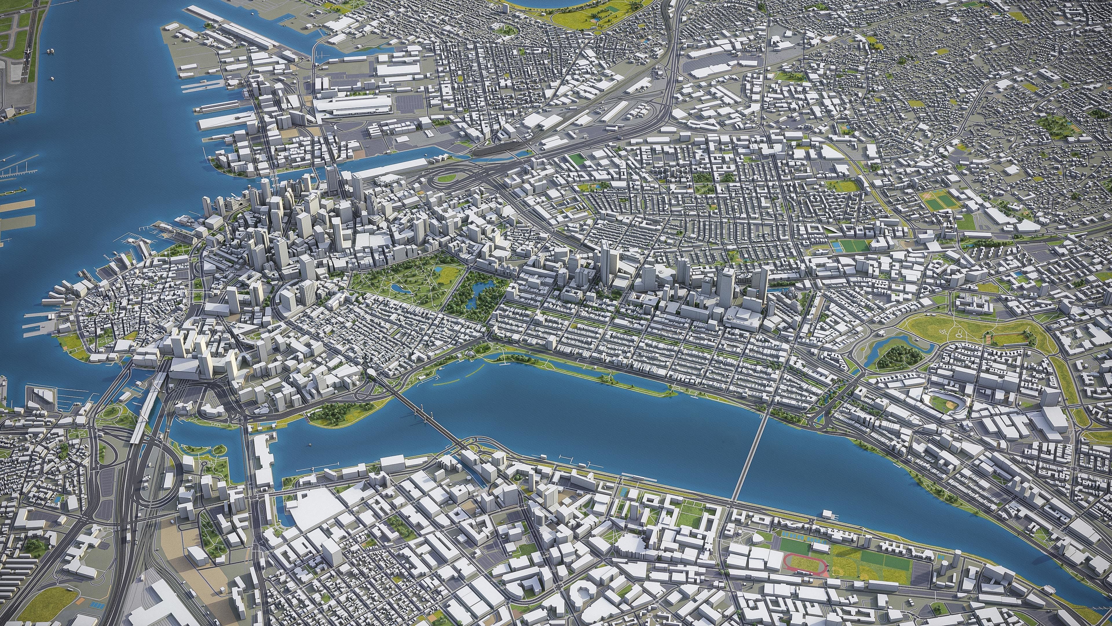 Boston Low-poly 3D model_23