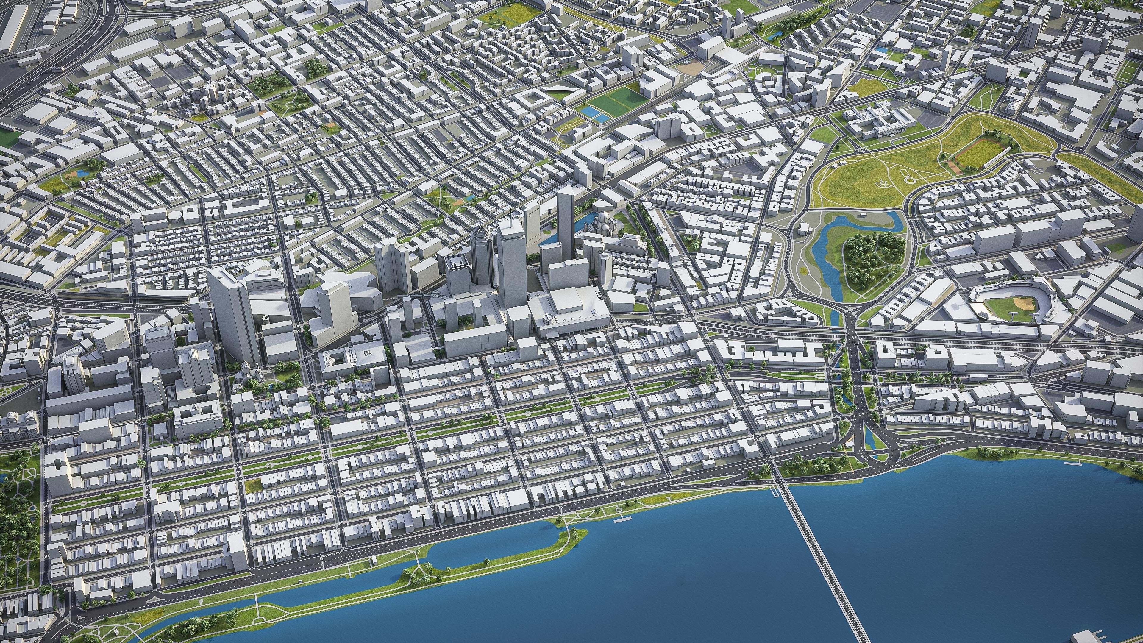 Boston Low-poly 3D model_22