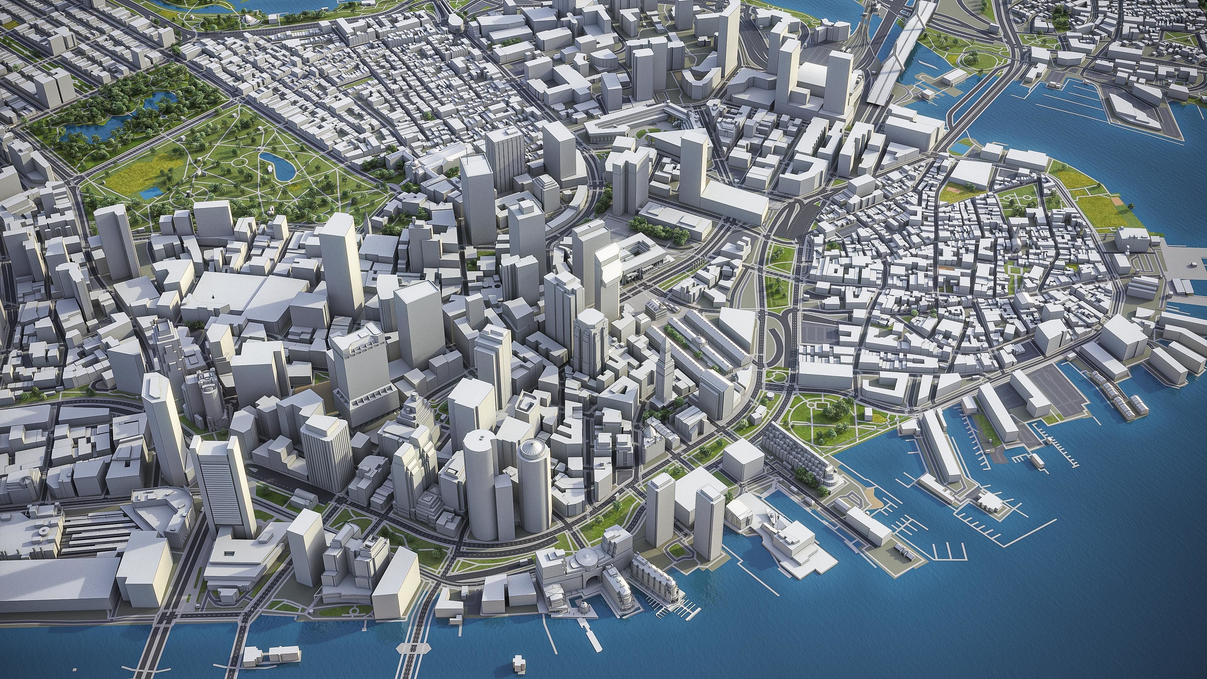 Boston Low-poly 3D model_13