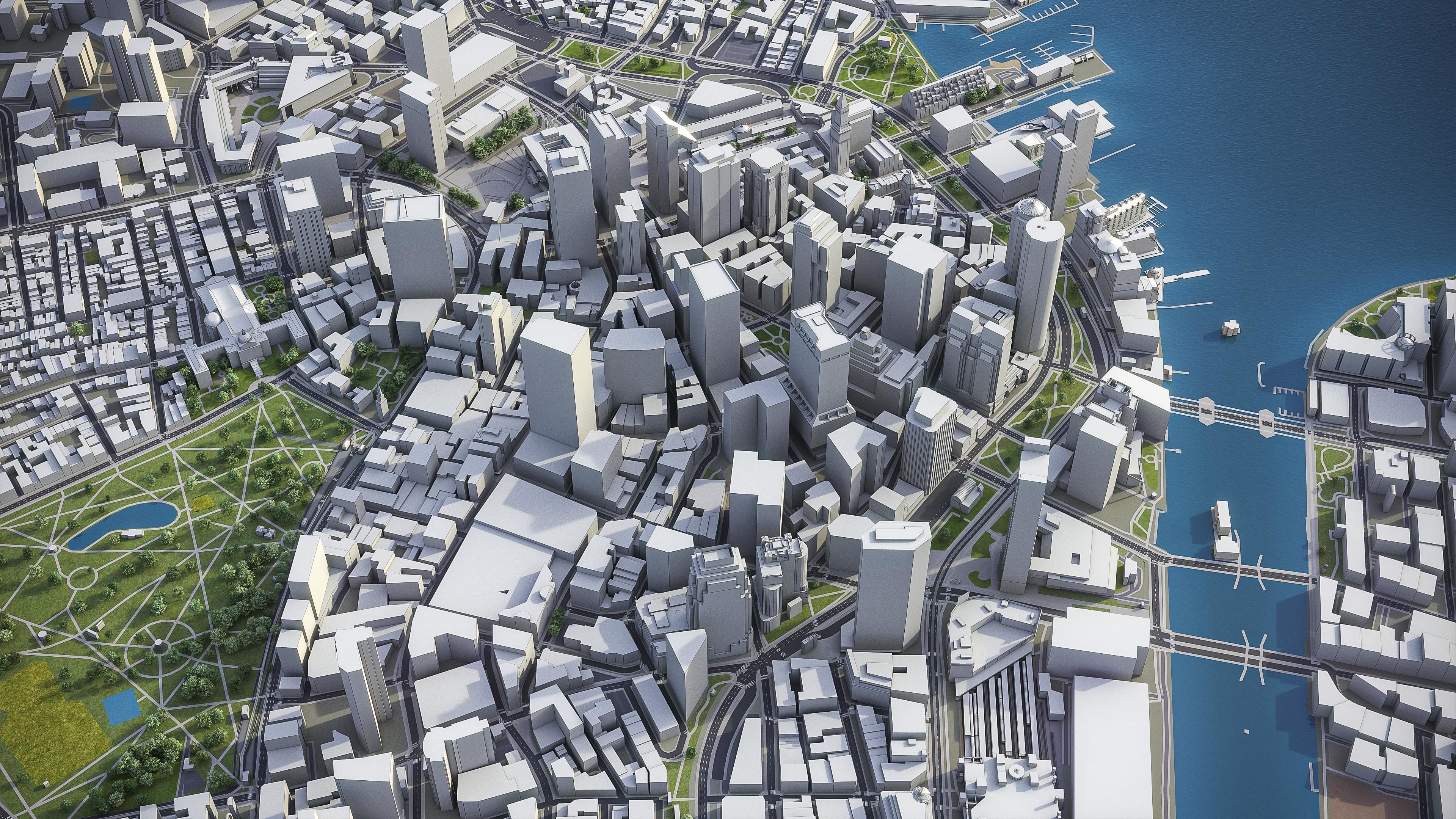 Boston Low-poly 3D model_10
