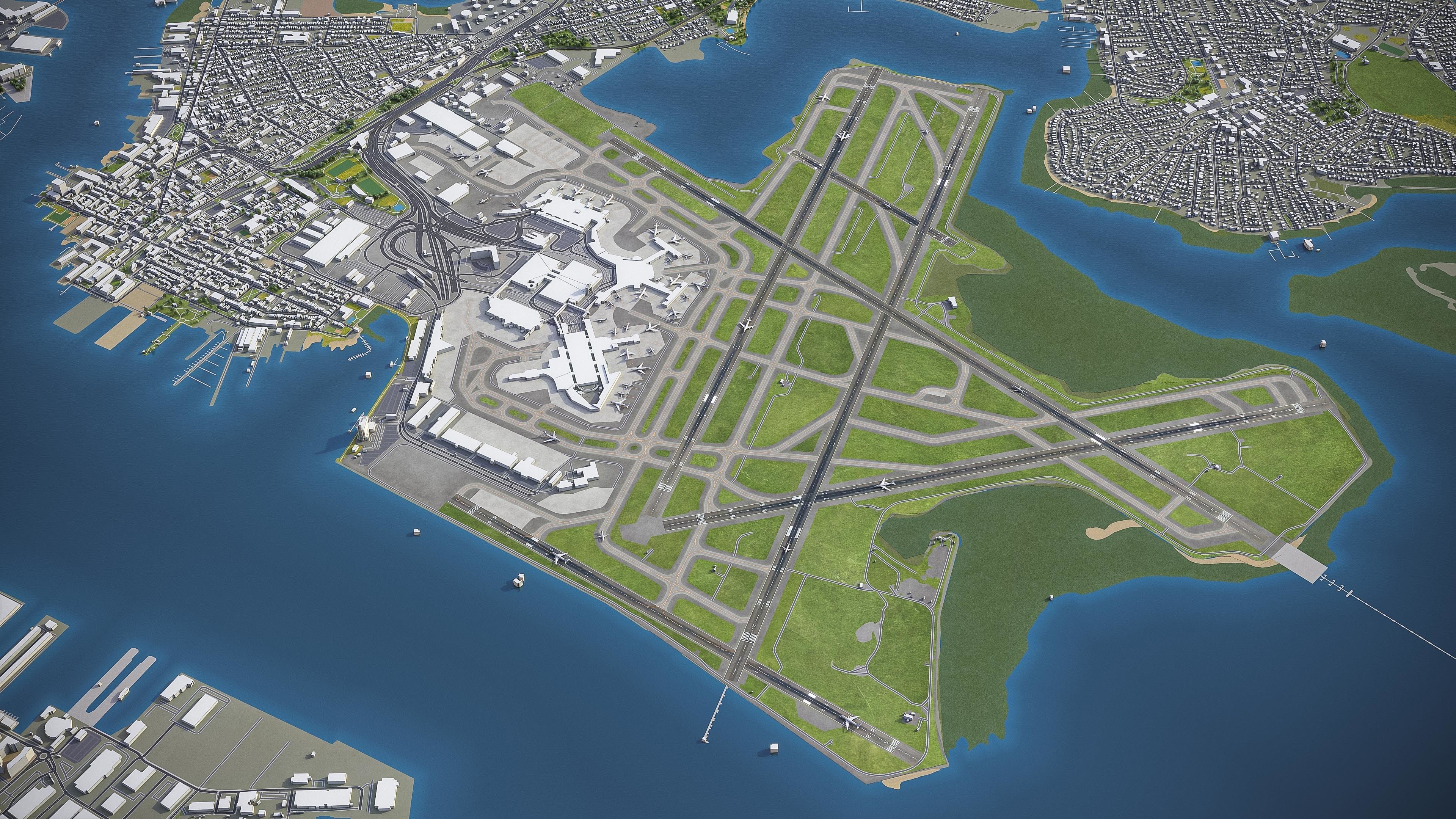 Boston Low-poly 3D model_42