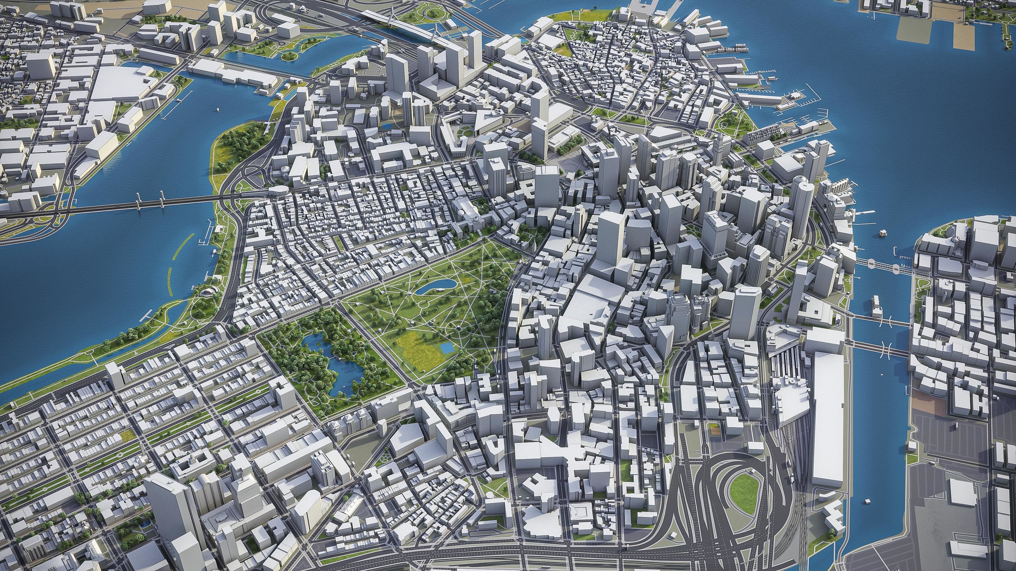 Boston Low-poly 3D model_18