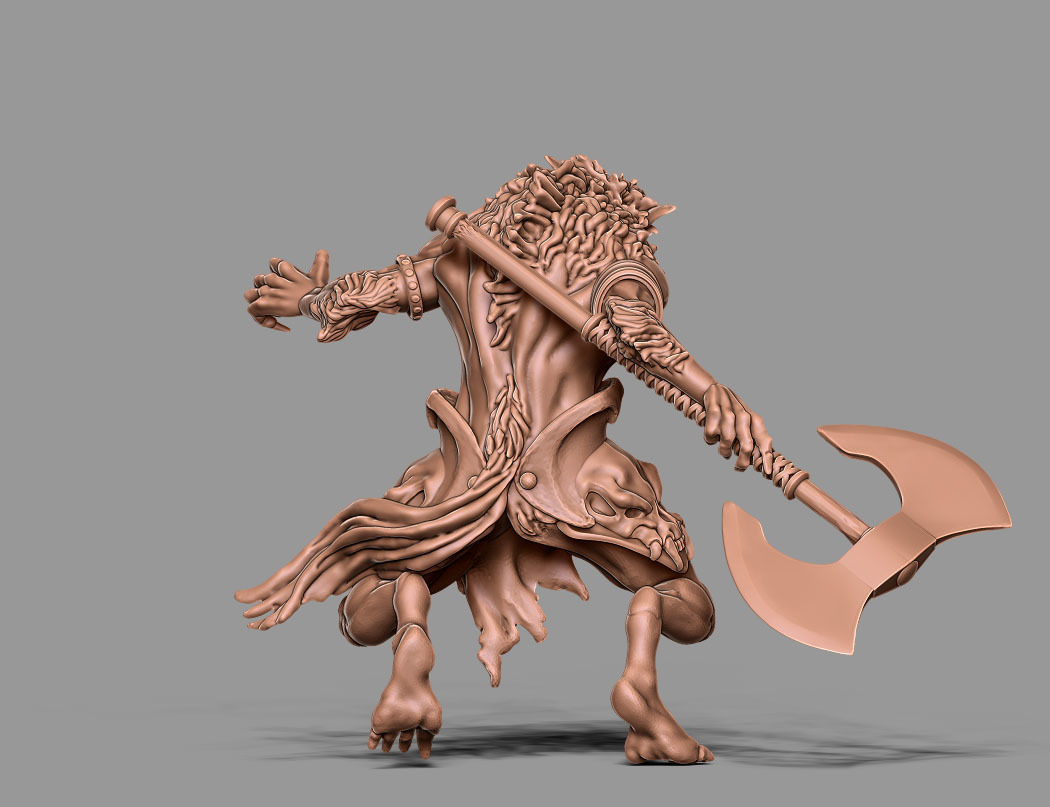Werewolf 3D print model - Fenrir  3D print model_10