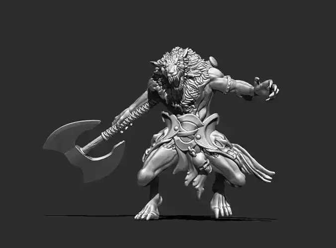 Werewolf 3D print model - Fenrir 