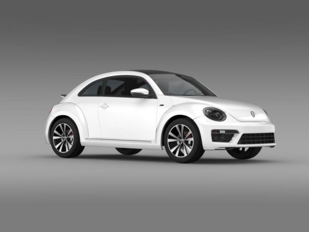 VW Beetle RLine 2014 3D model_12
