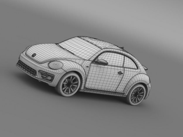 VW Beetle RLine 2014 3D model_19