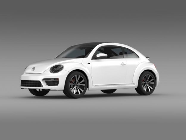 VW Beetle RLine 2014 3D model_4