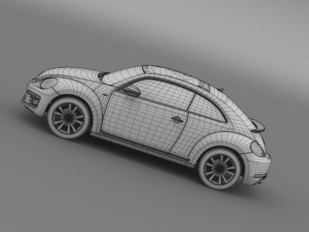 VW Beetle RLine 2014 3D model_18