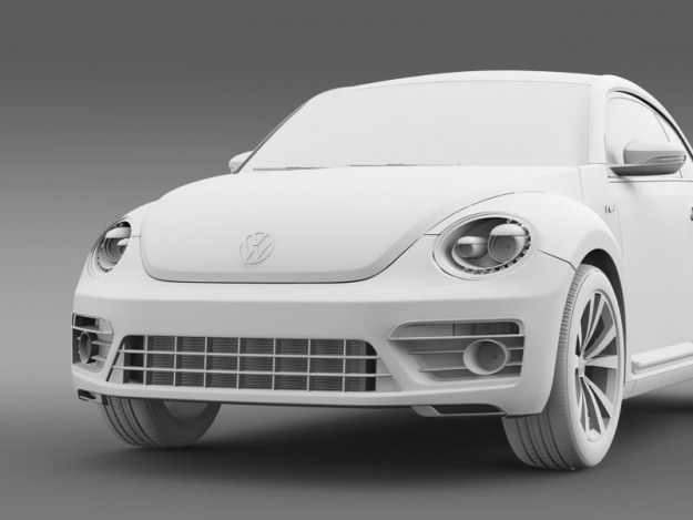 VW Beetle RLine 2014 3D model_16
