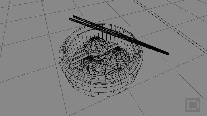Chinese Dimsum Bun  3D model_6