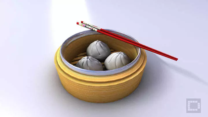 Chinese Dimsum Bun  3D model_0