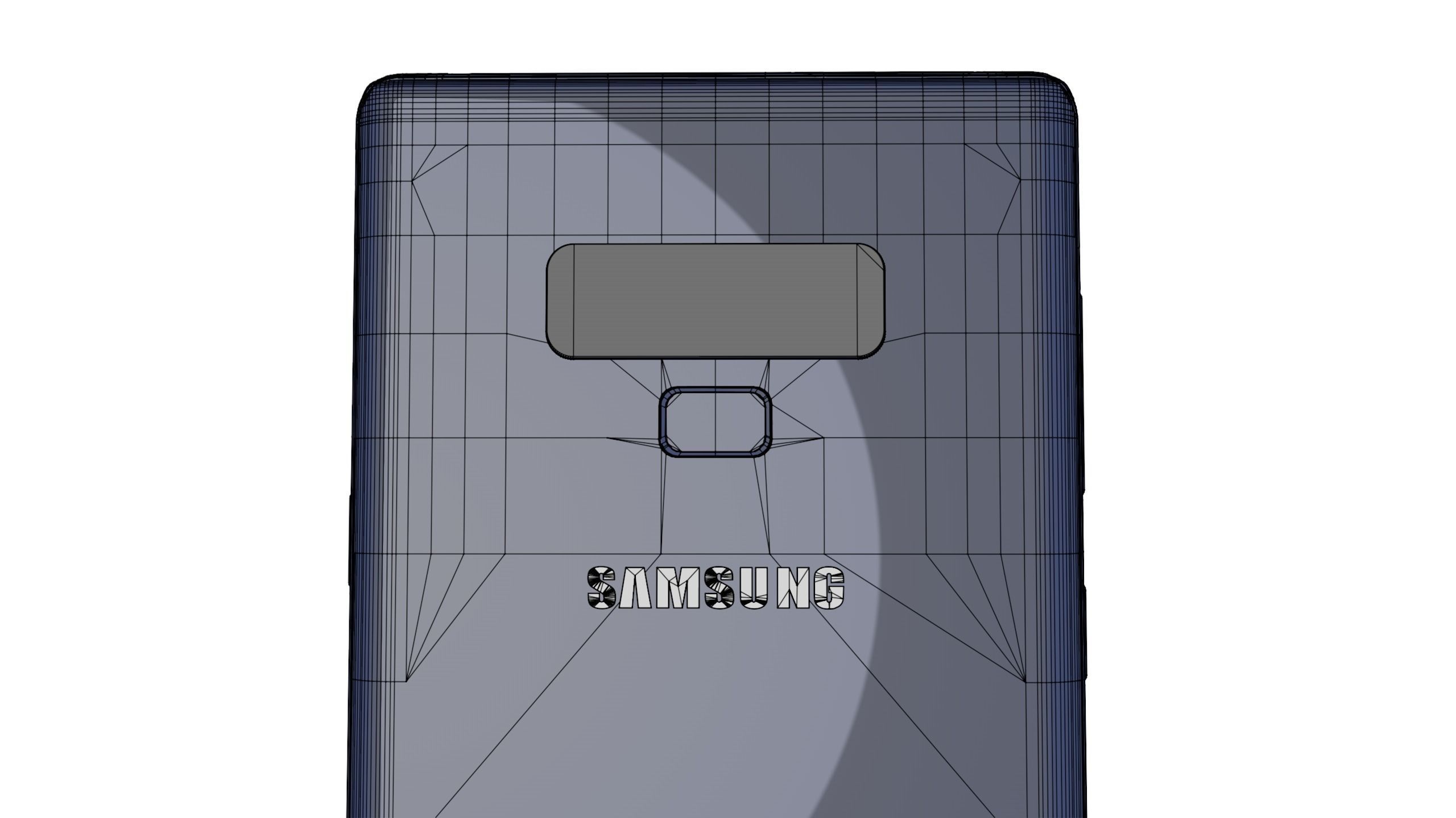 Samsung Galaxy Note 9 Ocean Blue Free low-poly 3D model_21