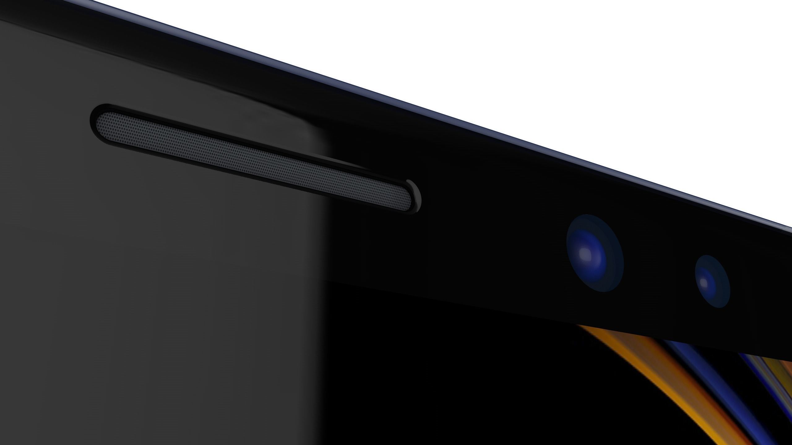 Samsung Galaxy Note 9 Ocean Blue Free low-poly 3D model_9