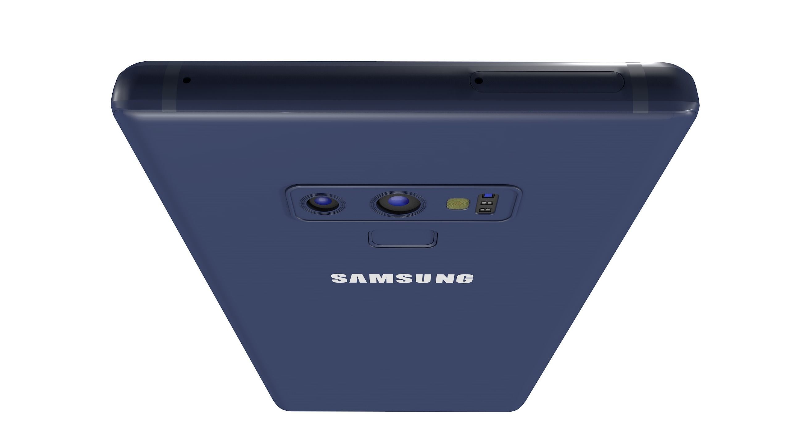 Samsung Galaxy Note 9 Ocean Blue Free low-poly 3D model_10