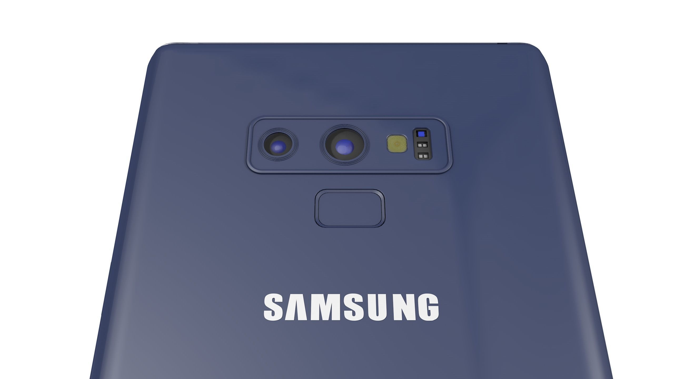 Samsung Galaxy Note 9 Ocean Blue Free low-poly 3D model_3